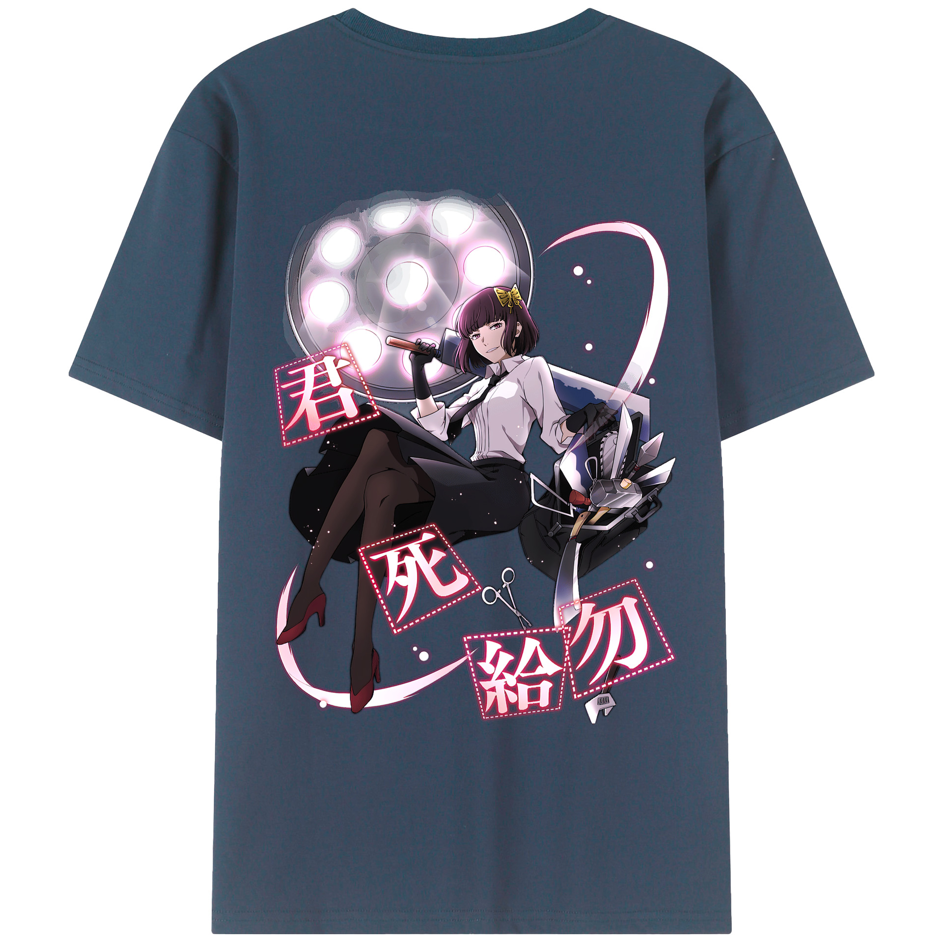 （画像用） 文豪ストレイドッグス Bungo Stray Dogs 綿100％ メンズ半袖Tシャツ（バックプリント） 通気性