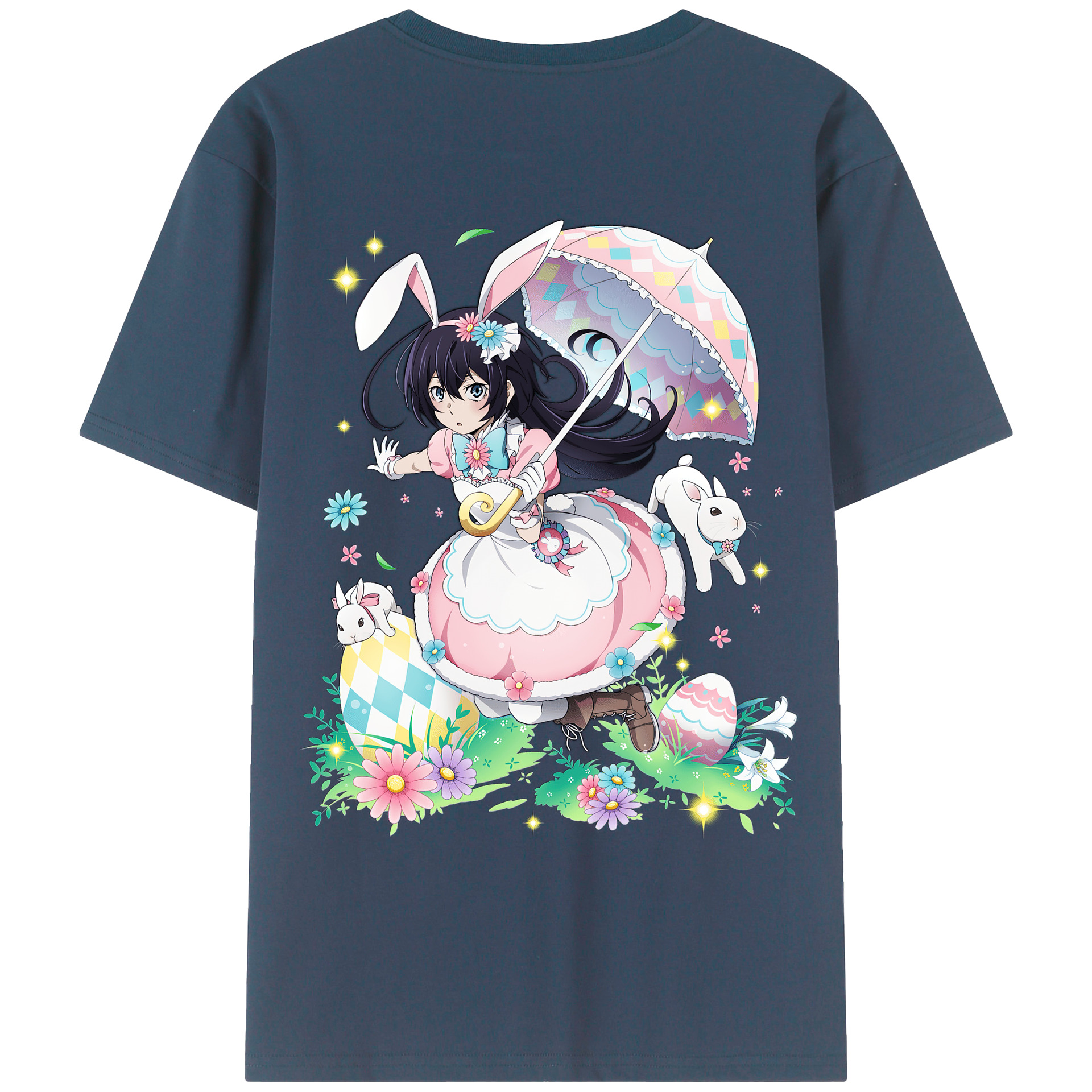 （画像用） 文豪ストレイドッグス Bungo Stray Dogs 綿100％ メンズ半袖Tシャツ（バックプリント） 通気性