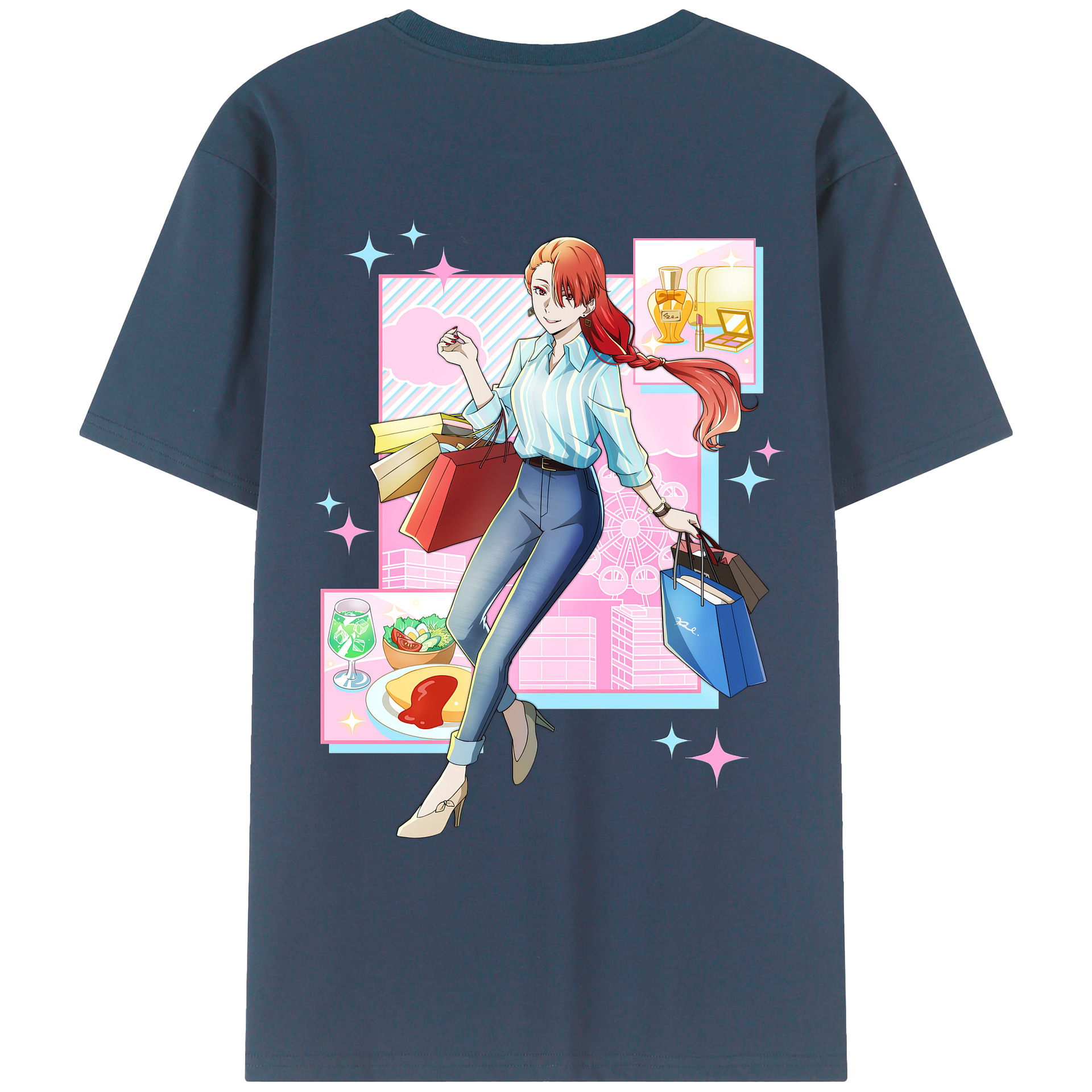 （画像用） 文豪ストレイドッグス Bungo Stray Dogs 綿100％ メンズ半袖Tシャツ（バックプリント） 通気性