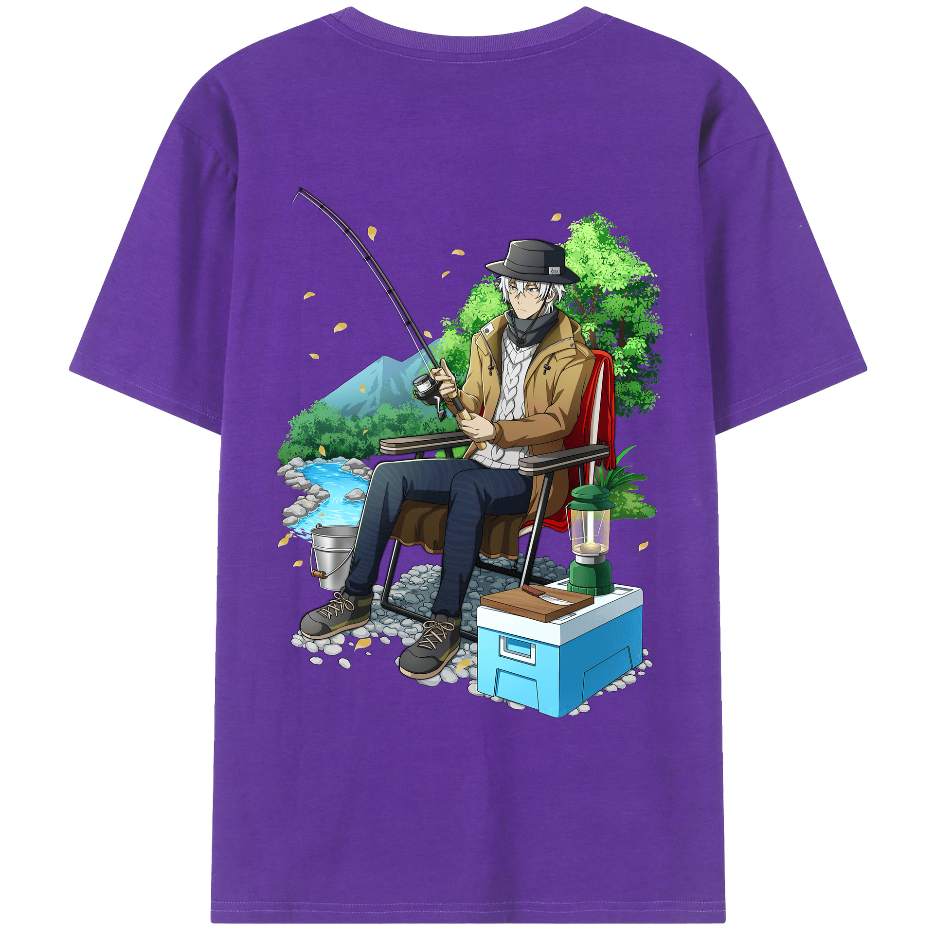 （画像用） 文豪ストレイドッグス Bungo Stray Dogs 綿100％ メンズ半袖Tシャツ（バックプリント） 通気性