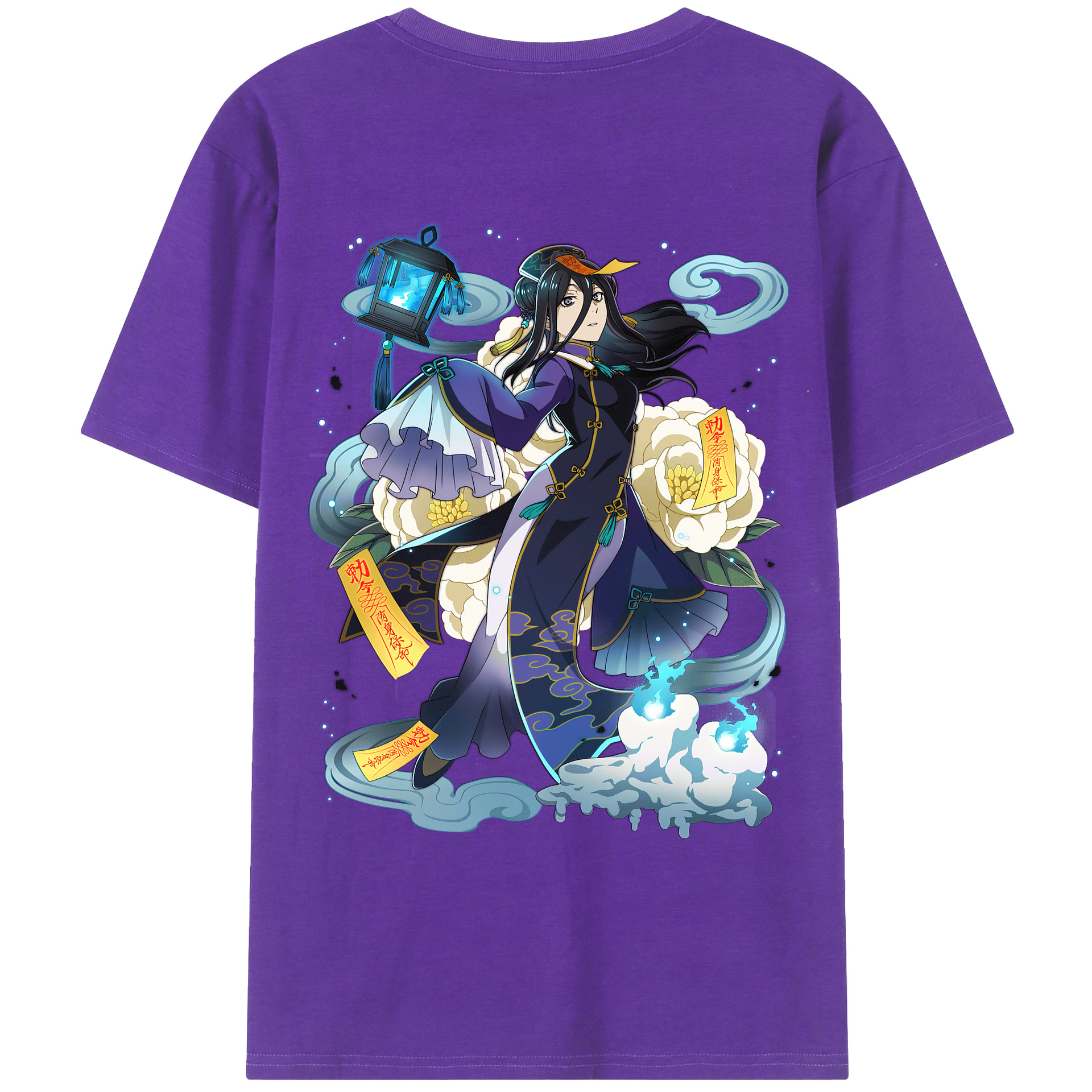 （画像用） 文豪ストレイドッグス Bungo Stray Dogs 綿100％ メンズ半袖Tシャツ（バックプリント） 通気性