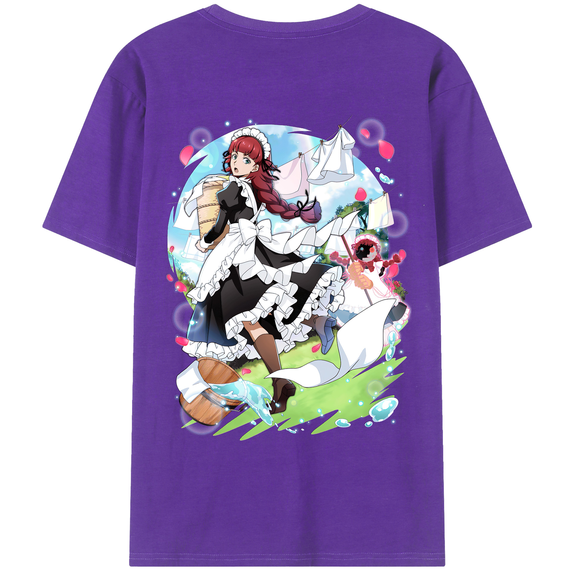 （画像用） 文豪ストレイドッグス Bungo Stray Dogs 綿100％ メンズ半袖Tシャツ（バックプリント） 通気性