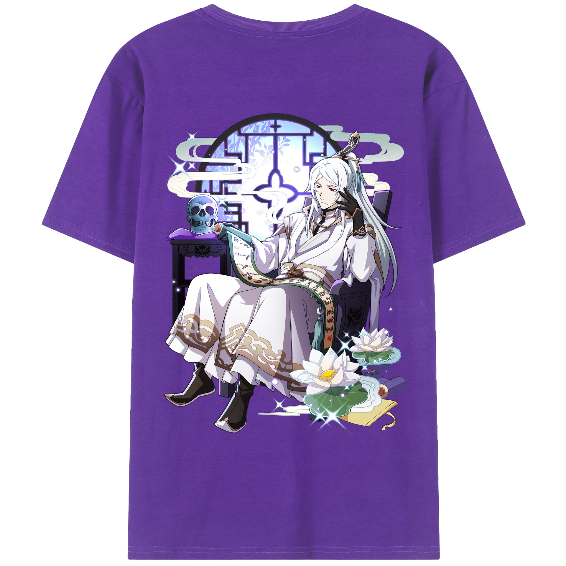 （画像用） 文豪ストレイドッグス Bungo Stray Dogs 綿100％ メンズ半袖Tシャツ（バックプリント） 通気性