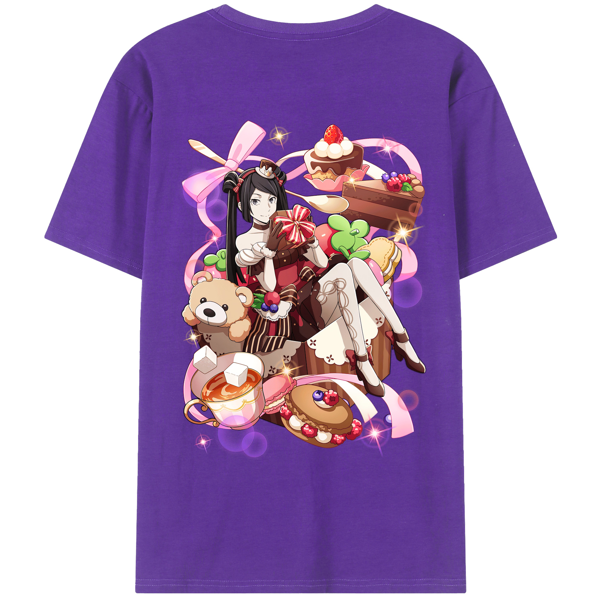 （画像用） 文豪ストレイドッグス Bungo Stray Dogs 綿100％ メンズ半袖Tシャツ（バックプリント） 通気性