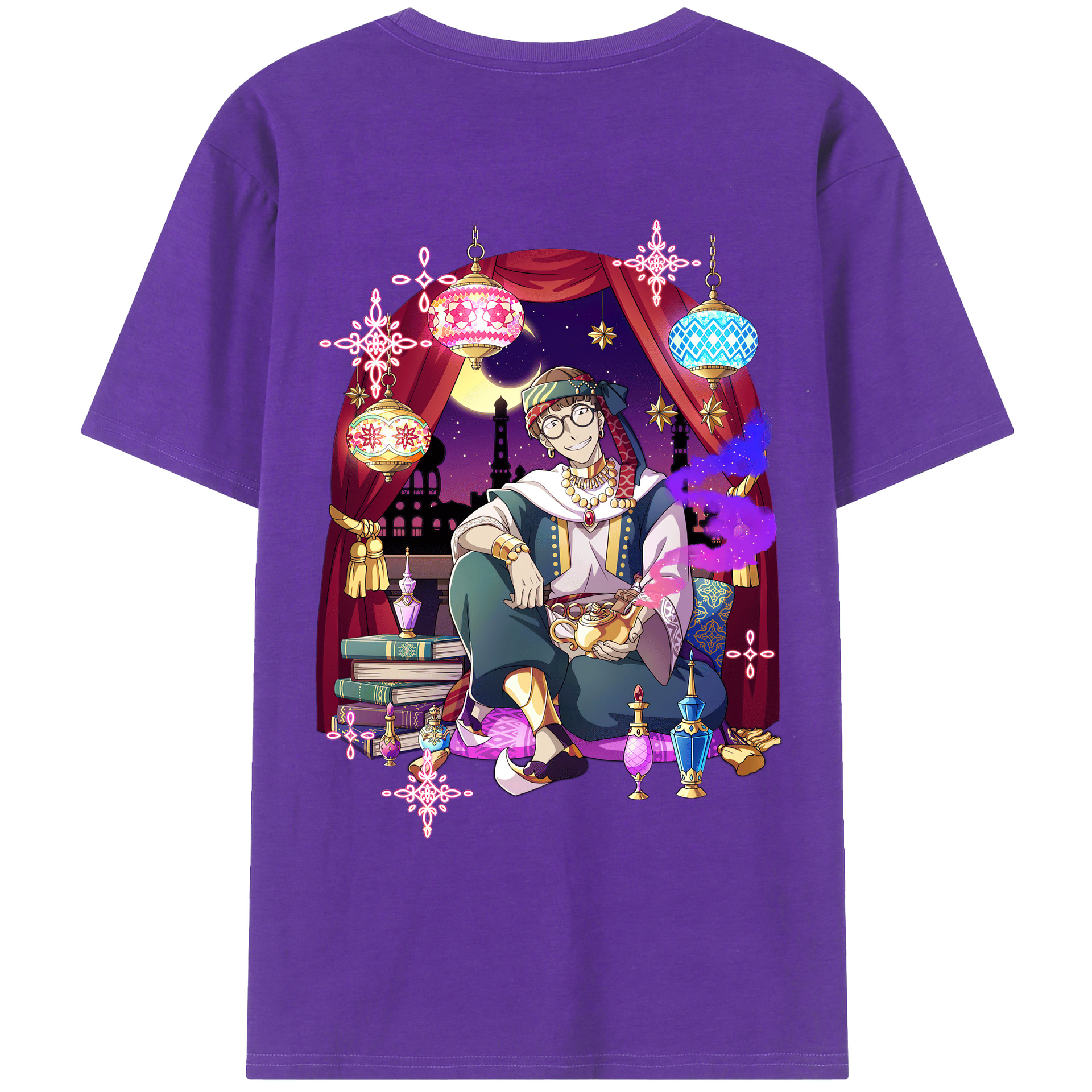 （画像用） 文豪ストレイドッグス Bungo Stray Dogs 綿100％ メンズ半袖Tシャツ（バックプリント） 通気性