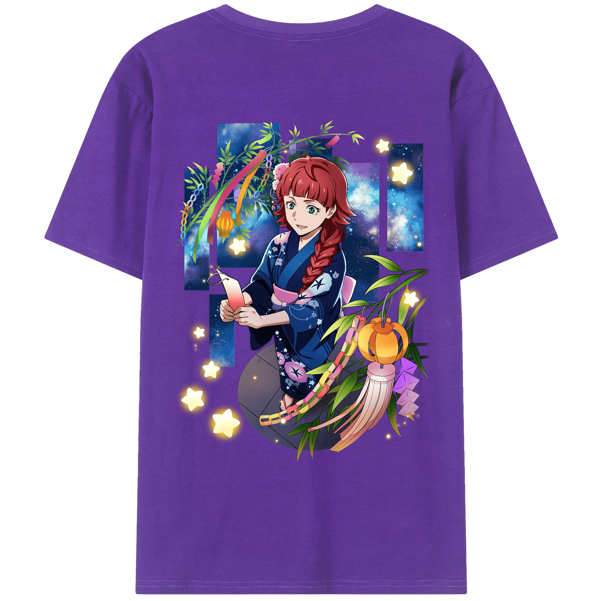 （画像用） 文豪ストレイドッグス Bungo Stray Dogs 綿100％ メンズ半袖Tシャツ（バックプリント） 通気性