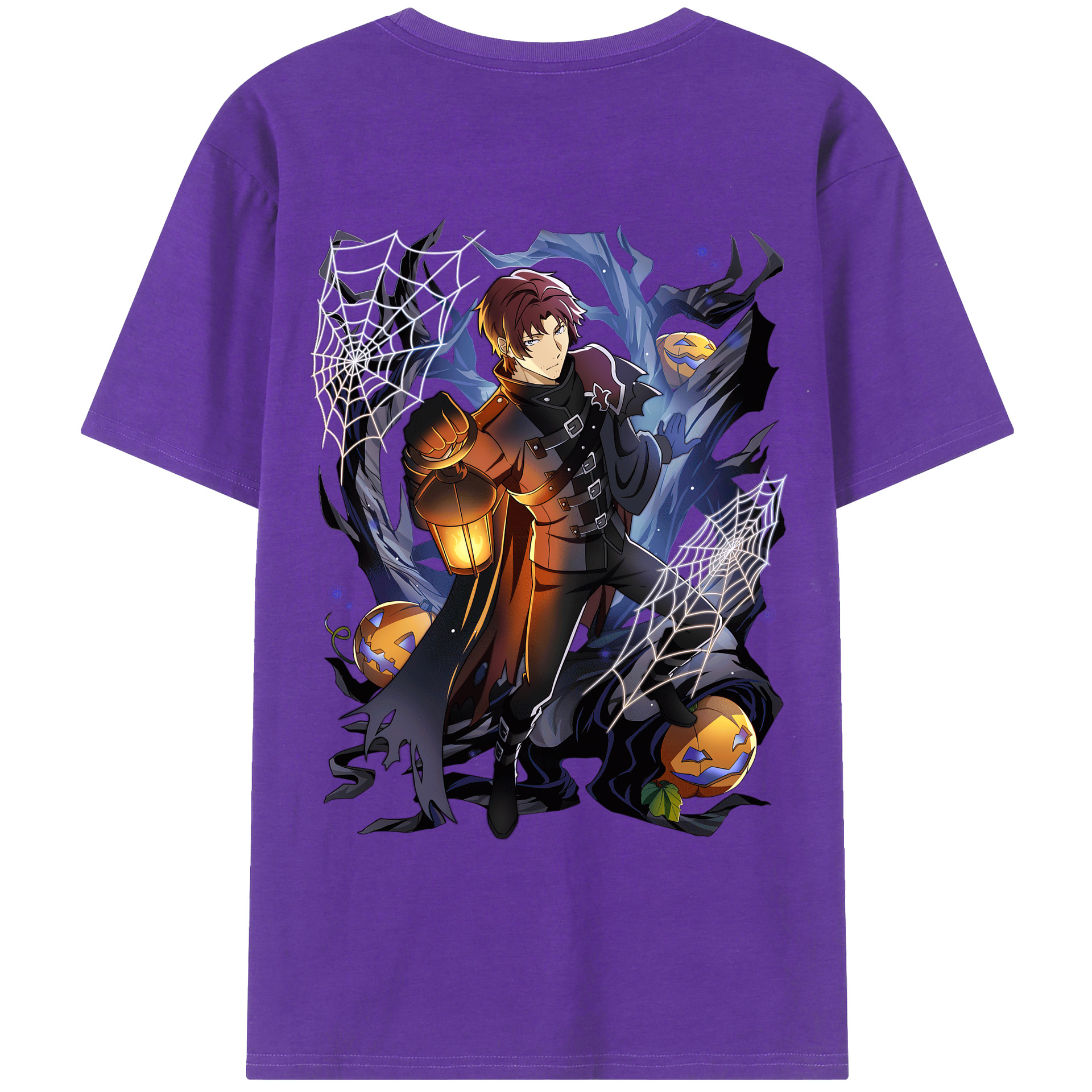 （画像用） 文豪ストレイドッグス Bungo Stray Dogs 綿100％ メンズ半袖Tシャツ（バックプリント） 通気性