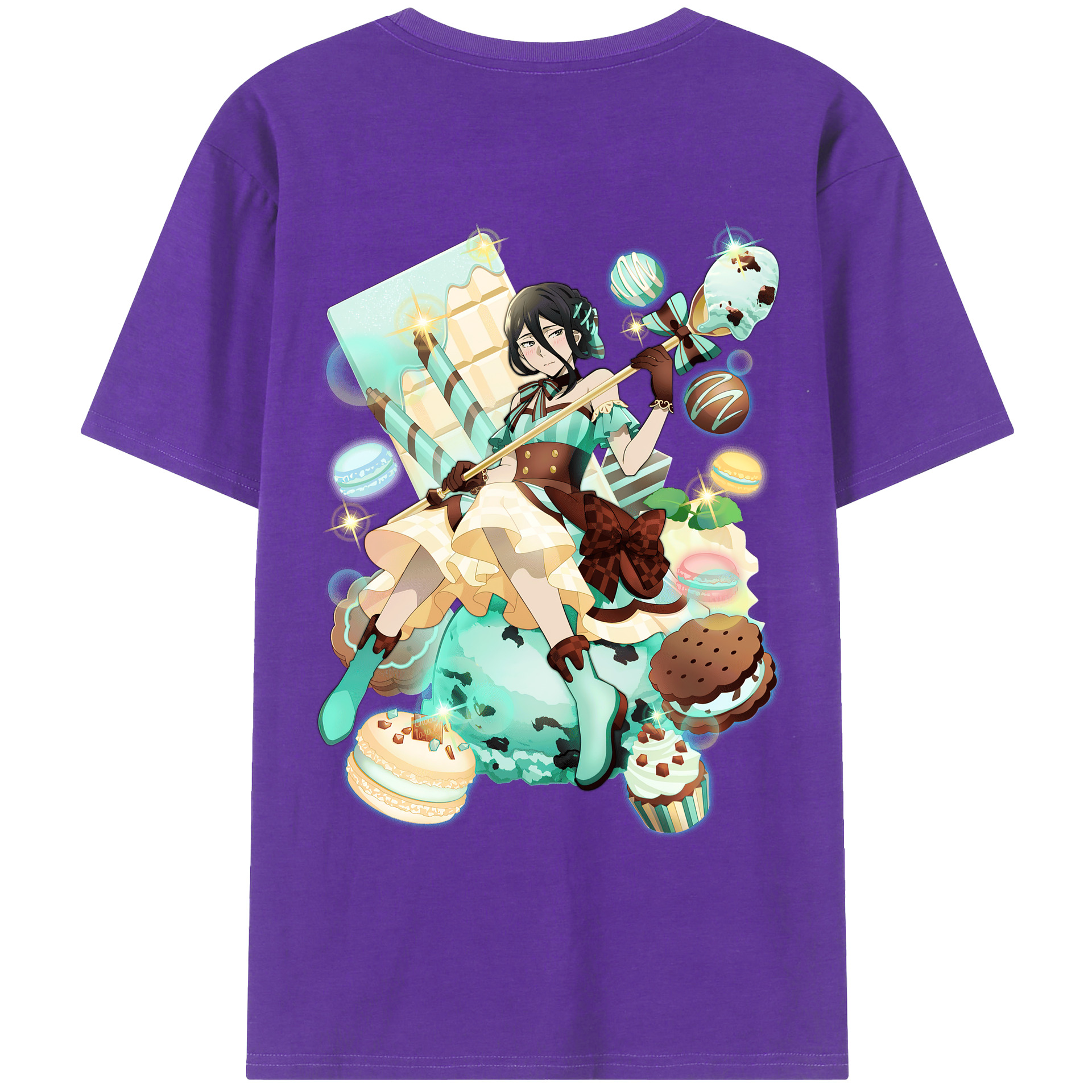 （画像用） 文豪ストレイドッグス Bungo Stray Dogs 綿100％ メンズ半袖Tシャツ（バックプリント） 通気性
