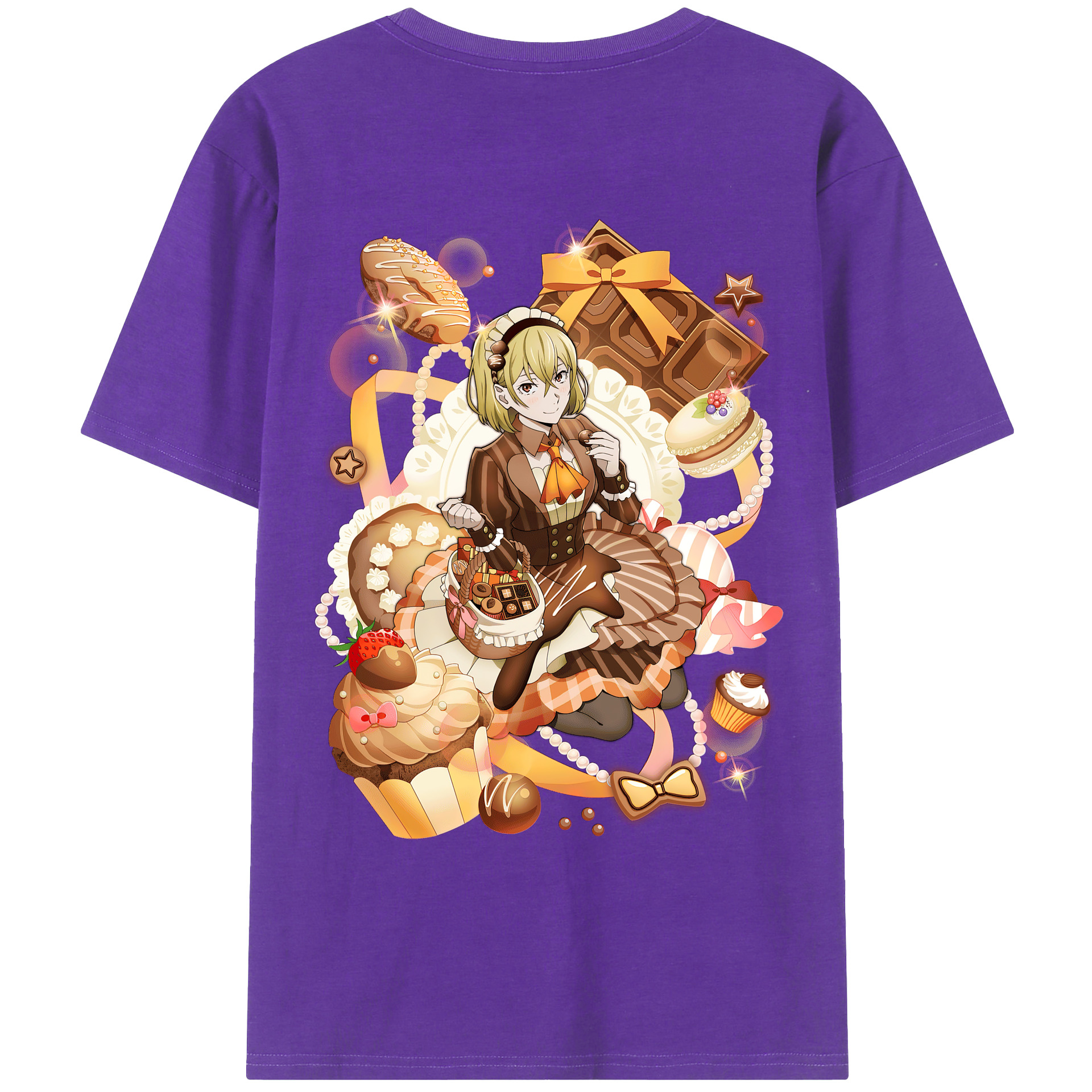 （画像用） 文豪ストレイドッグス Bungo Stray Dogs 綿100％ メンズ半袖Tシャツ（バックプリント） 通気性