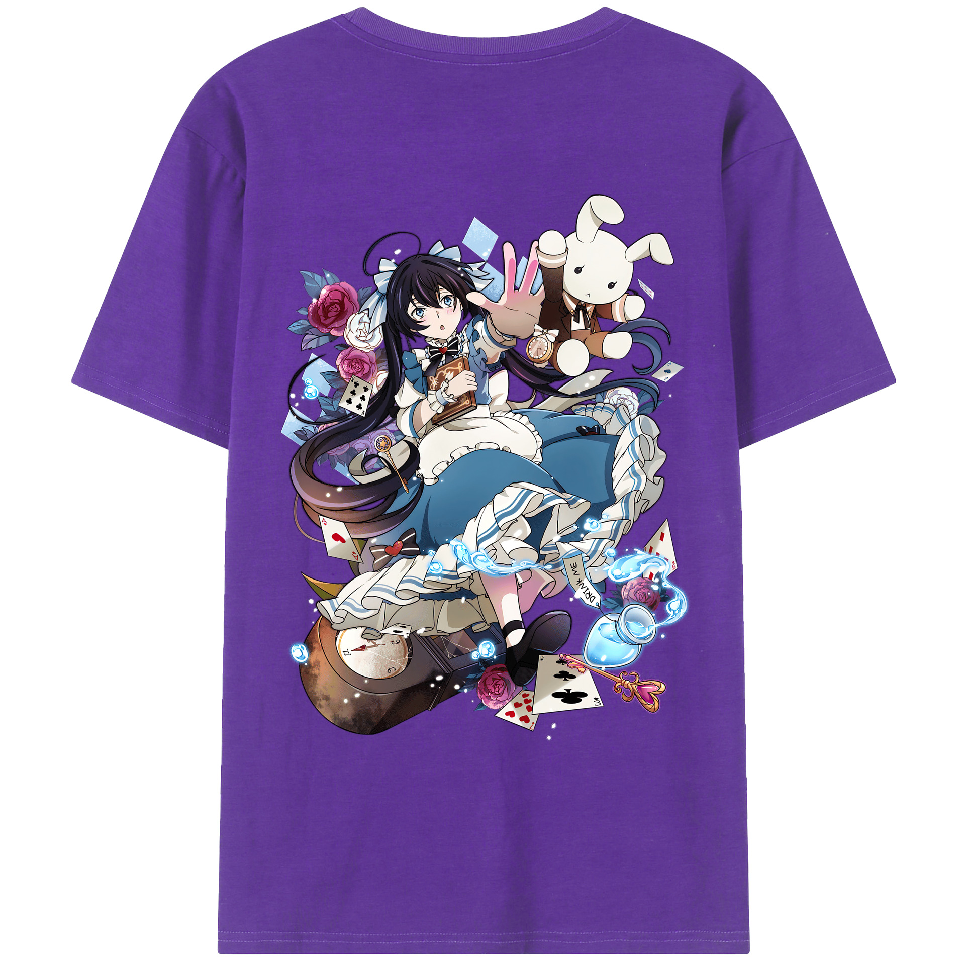 文豪ストレイドッグス Bungo Stray Dogs 綿100％ メンズ半袖Tシャツ（バックプリント） 通気性