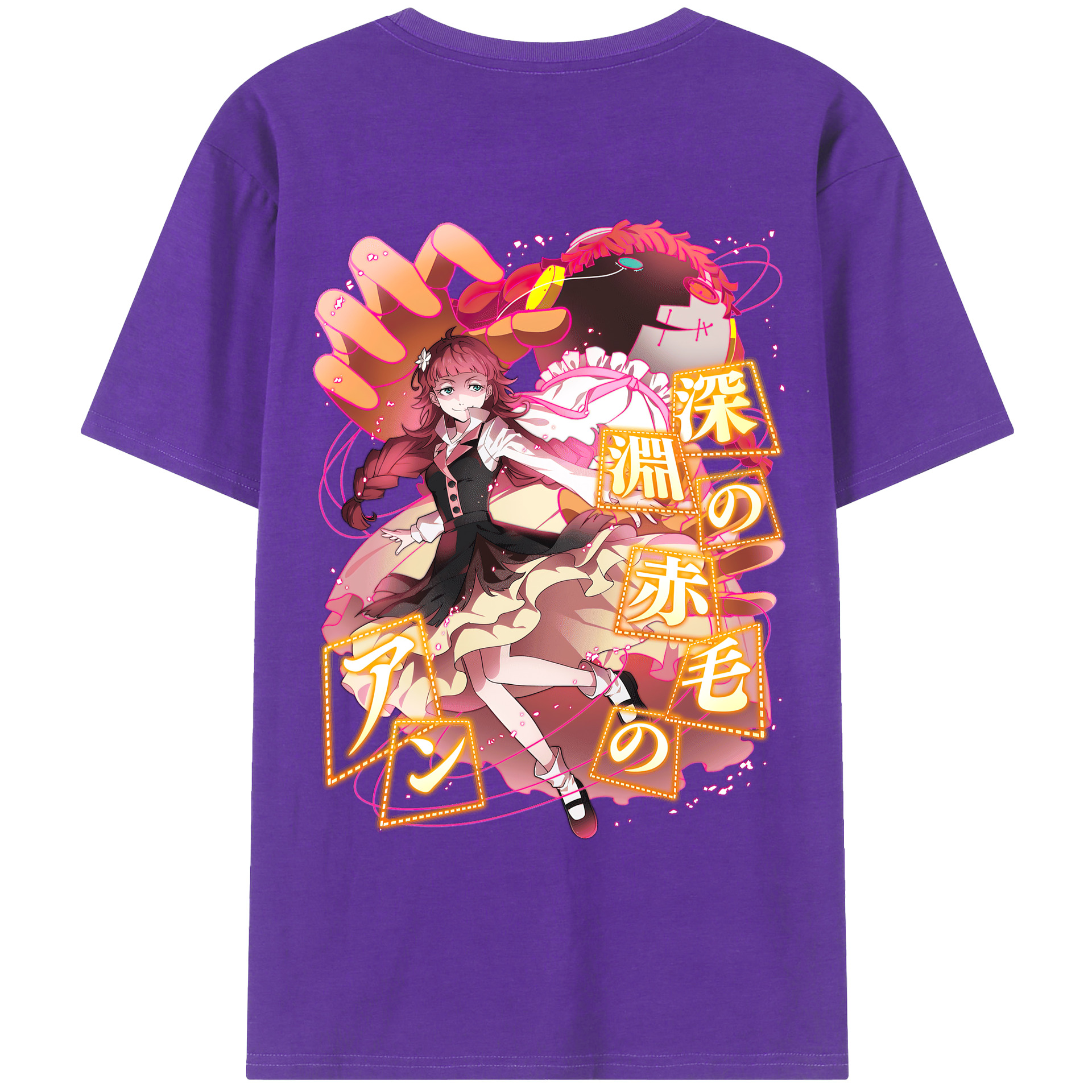 （画像用） 文豪ストレイドッグス Bungo Stray Dogs 綿100％ メンズ半袖Tシャツ（バックプリント） 通気性