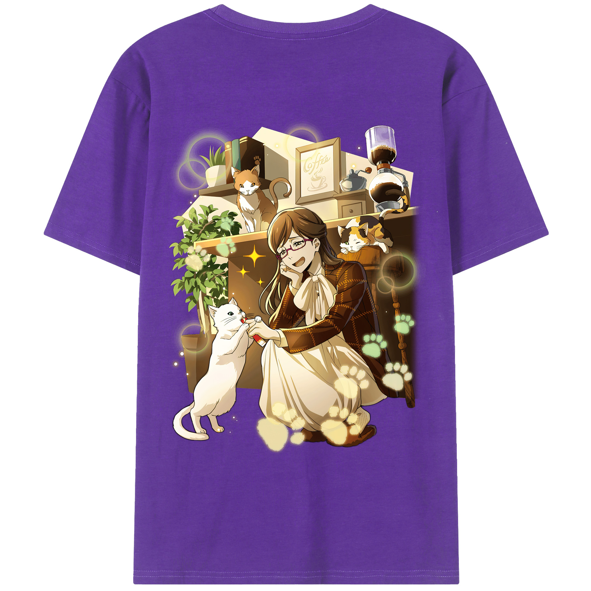 文豪ストレイドッグス Bungo Stray Dogs 綿100％ メンズ半袖Tシャツ（バックプリント） 通気性