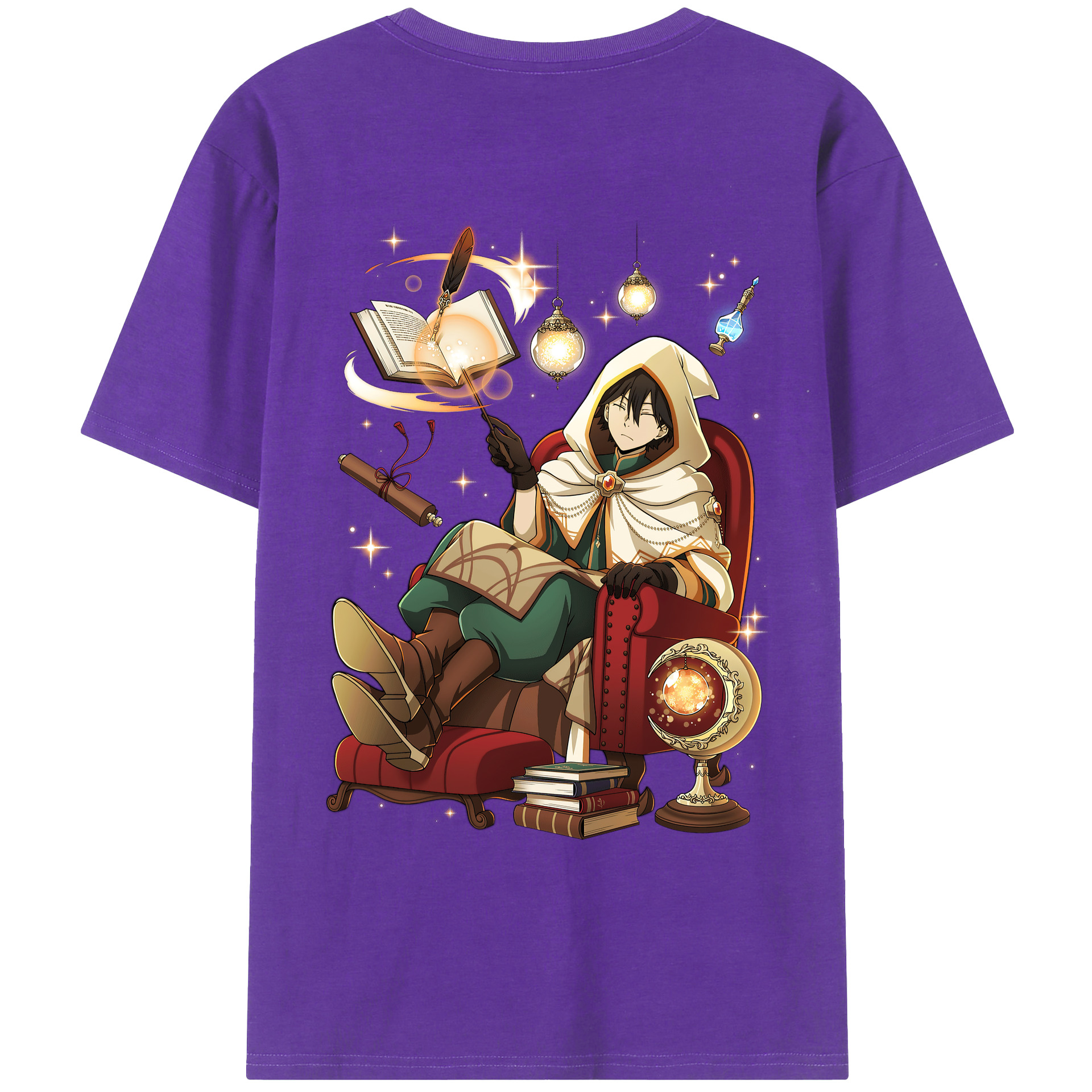 （画像用） 文豪ストレイドッグス Bungo Stray Dogs 綿100％ メンズ半袖Tシャツ（バックプリント） 通気性