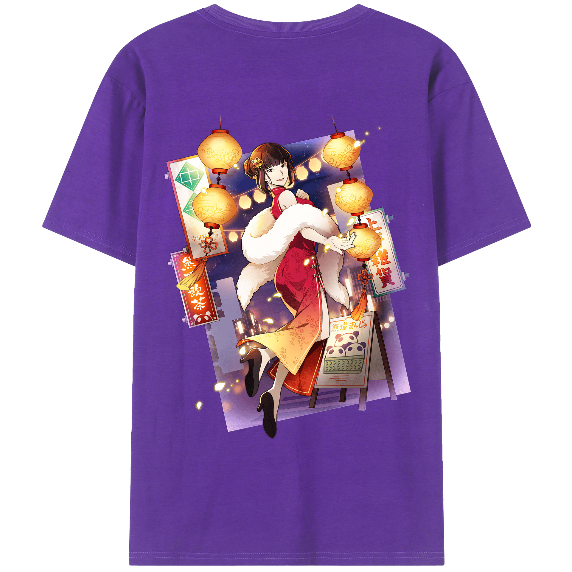 （画像用） 文豪ストレイドッグス Bungo Stray Dogs 綿100％ メンズ半袖Tシャツ（バックプリント） 通気性