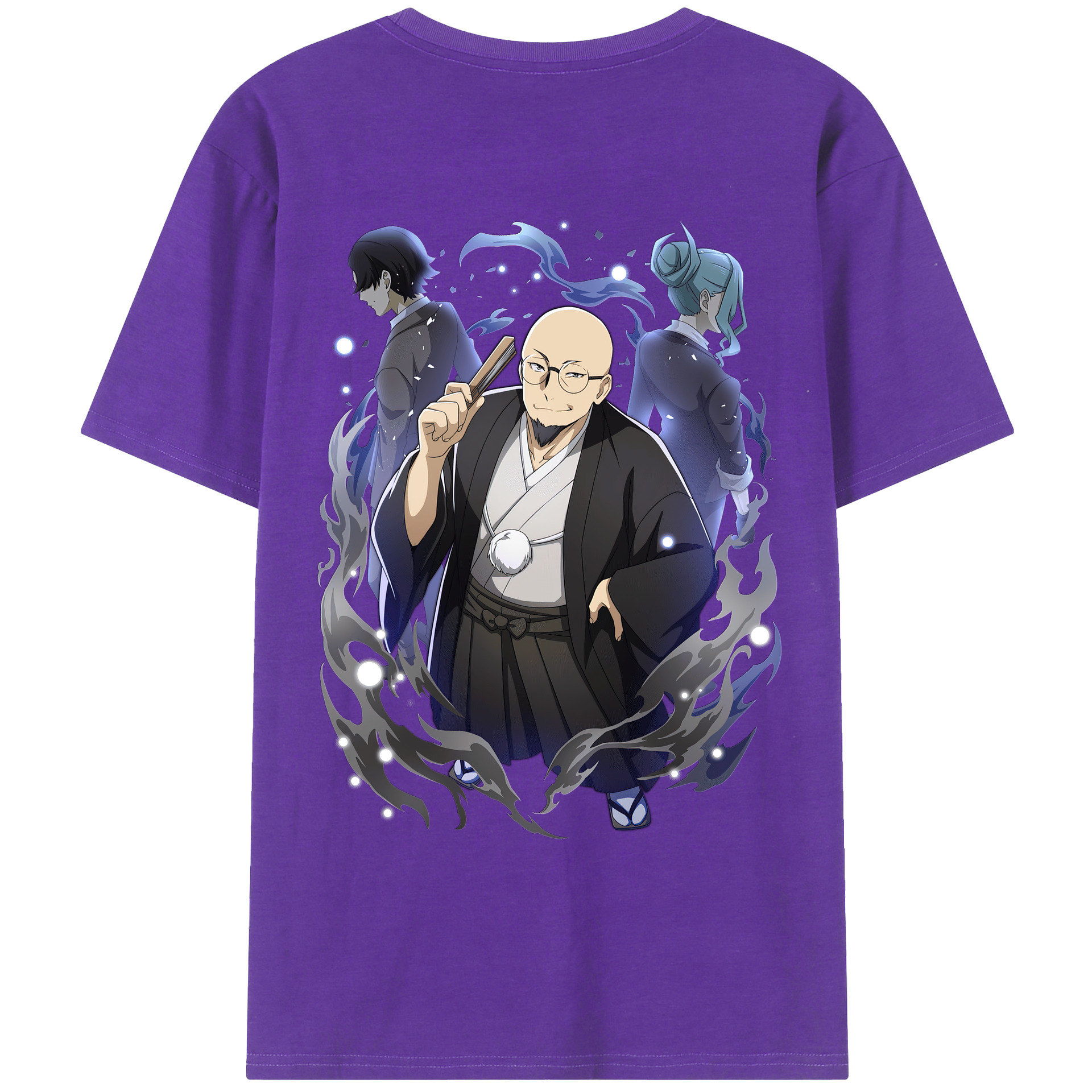 （画像用） 文豪ストレイドッグス Bungo Stray Dogs 綿100％ メンズ半袖Tシャツ（バックプリント） 通気性