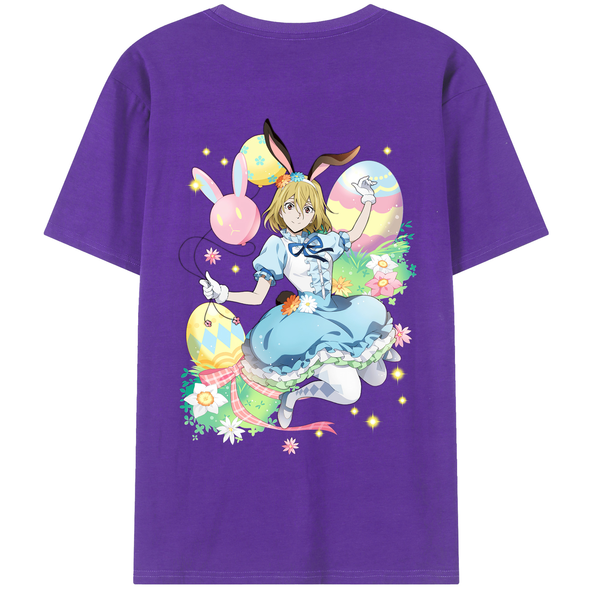 （画像用） 文豪ストレイドッグス Bungo Stray Dogs 綿100％ メンズ半袖Tシャツ（バックプリント） 通気性
