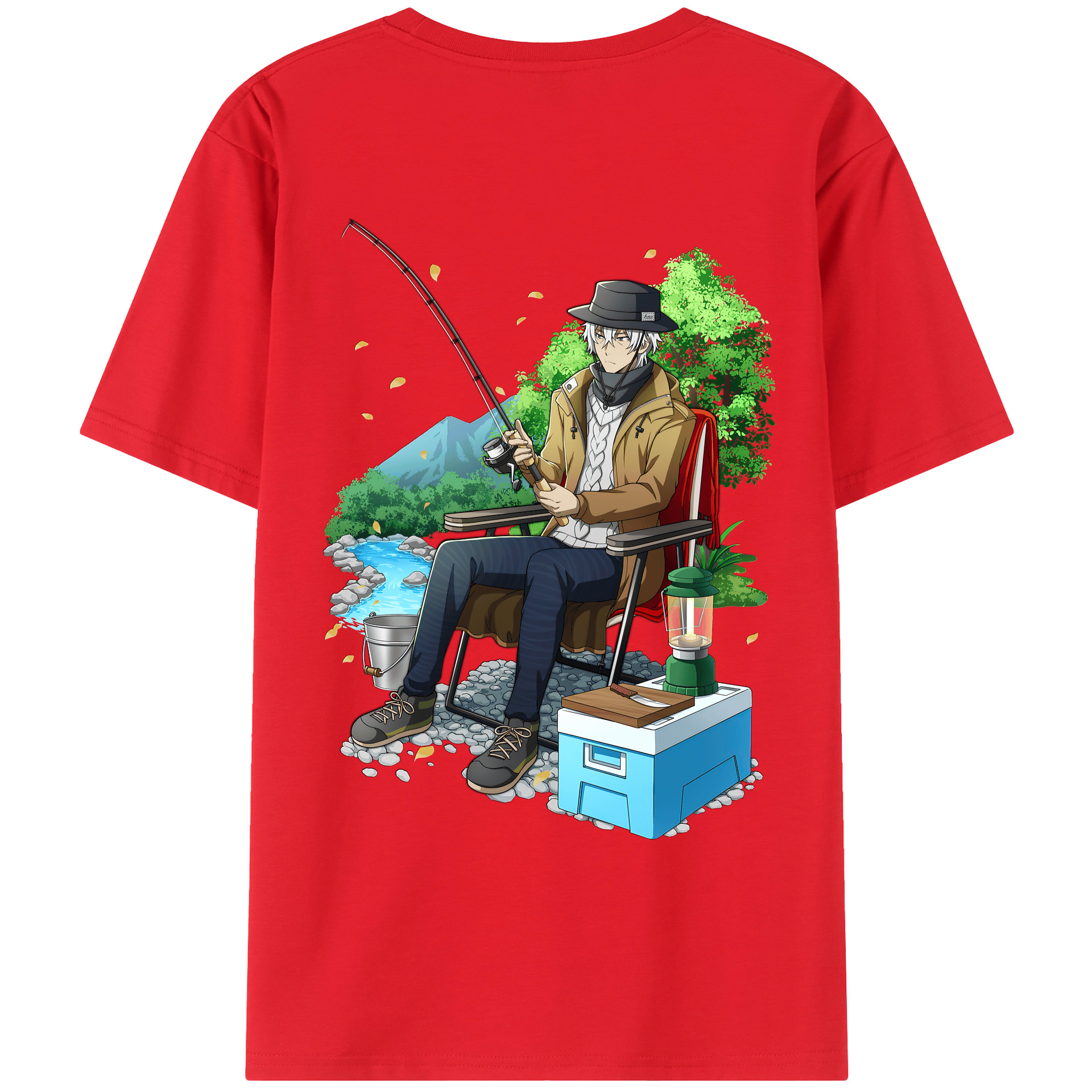 （画像用） 文豪ストレイドッグス Bungo Stray Dogs 綿100％ メンズ半袖Tシャツ（バックプリント） 通気性