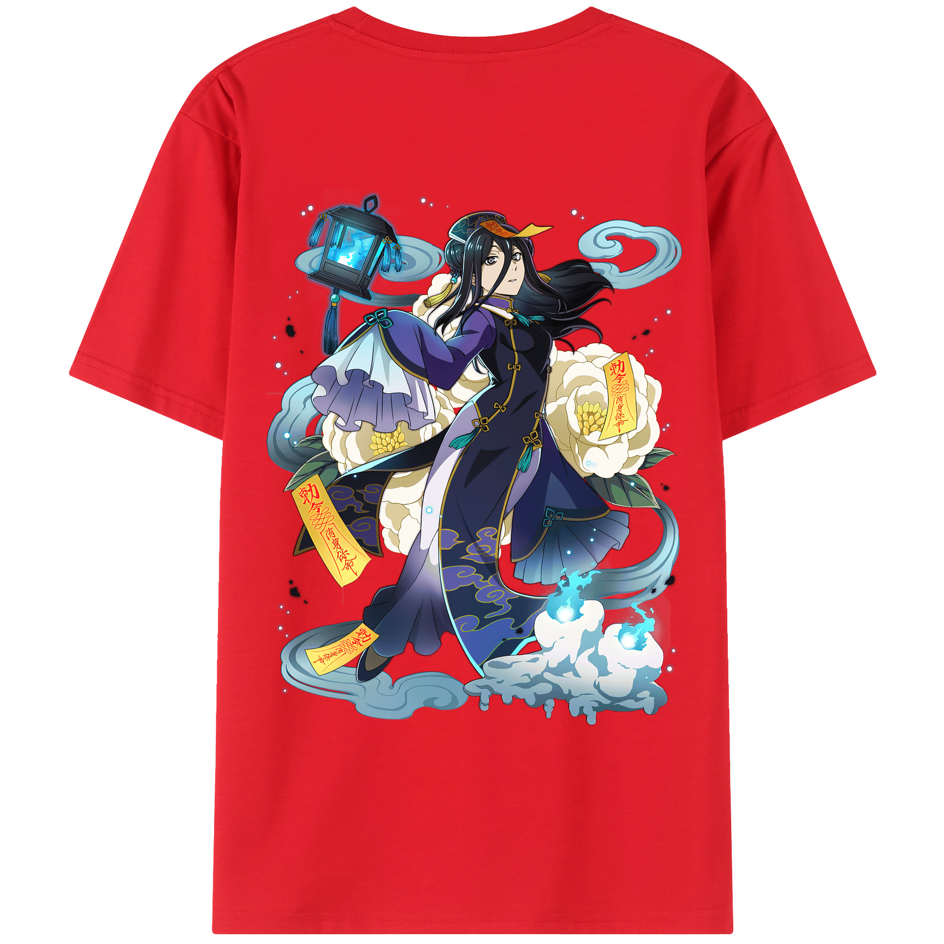 （画像用） 文豪ストレイドッグス Bungo Stray Dogs 綿100％ メンズ半袖Tシャツ（バックプリント） 通気性