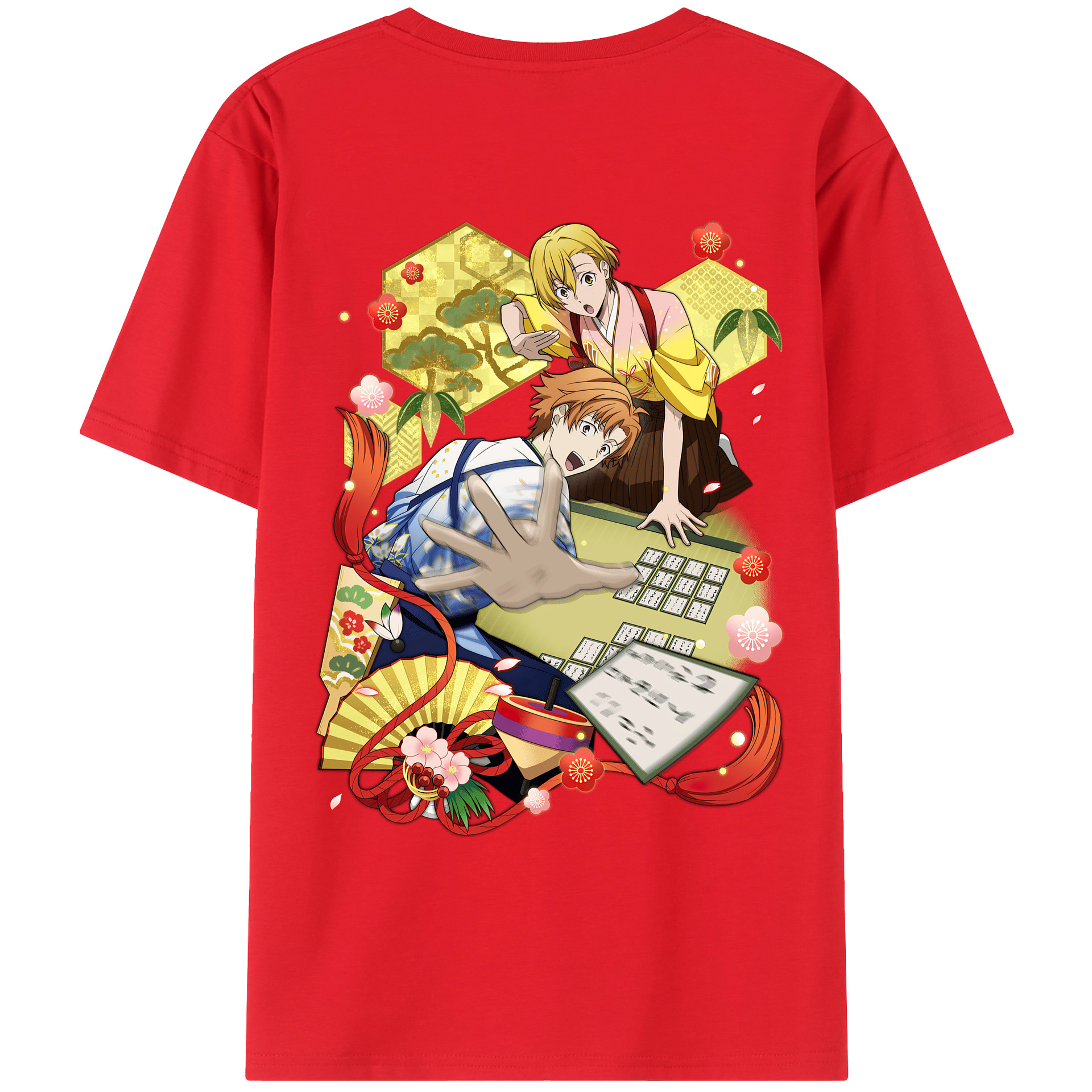 （画像用） 文豪ストレイドッグス Bungo Stray Dogs 綿100％ メンズ半袖Tシャツ（バックプリント） 通気性
