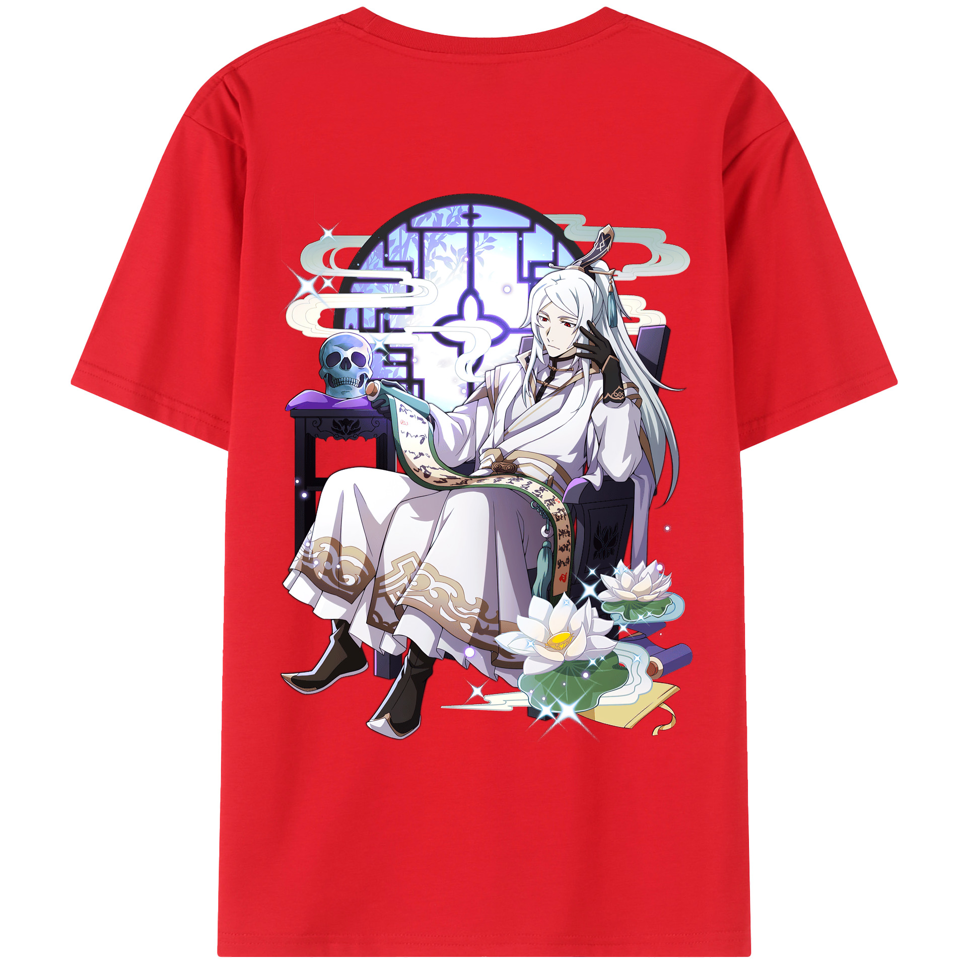 （画像用） 文豪ストレイドッグス Bungo Stray Dogs 綿100％ メンズ半袖Tシャツ（バックプリント） 通気性