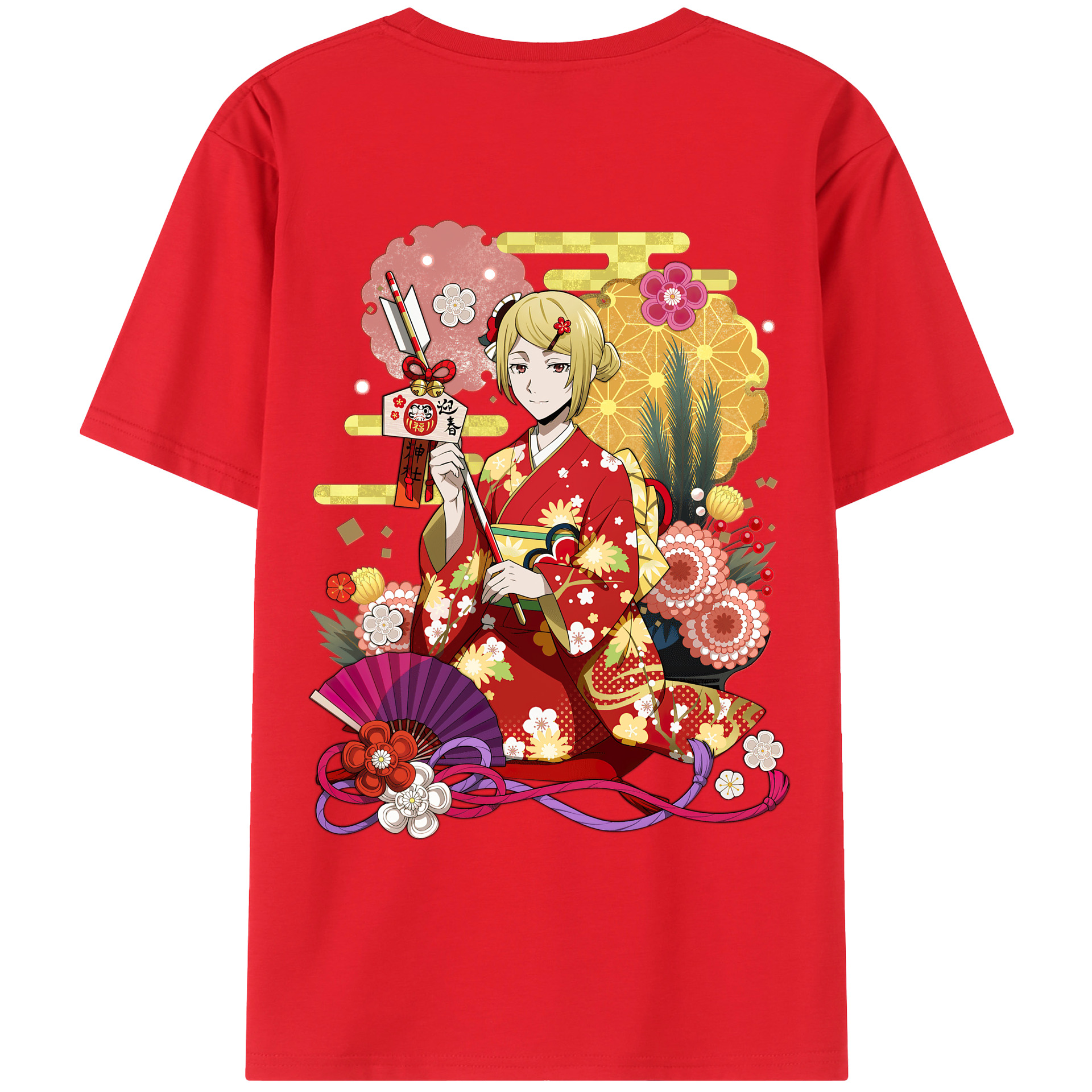 （画像用） 文豪ストレイドッグス Bungo Stray Dogs 綿100％ メンズ半袖Tシャツ（バックプリント） 通気性