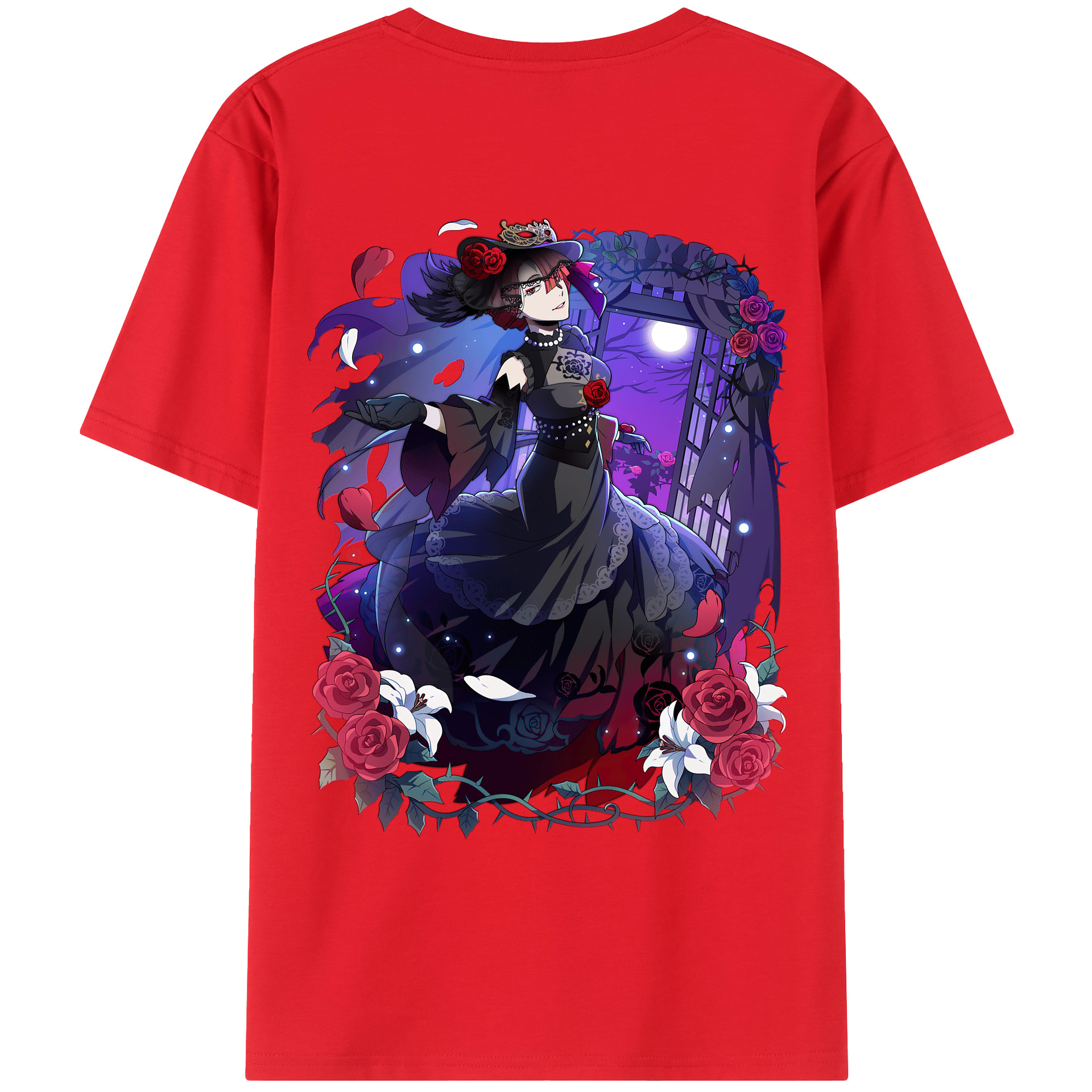 （画像用） 文豪ストレイドッグス Bungo Stray Dogs 綿100％ メンズ半袖Tシャツ（バックプリント） 通気性