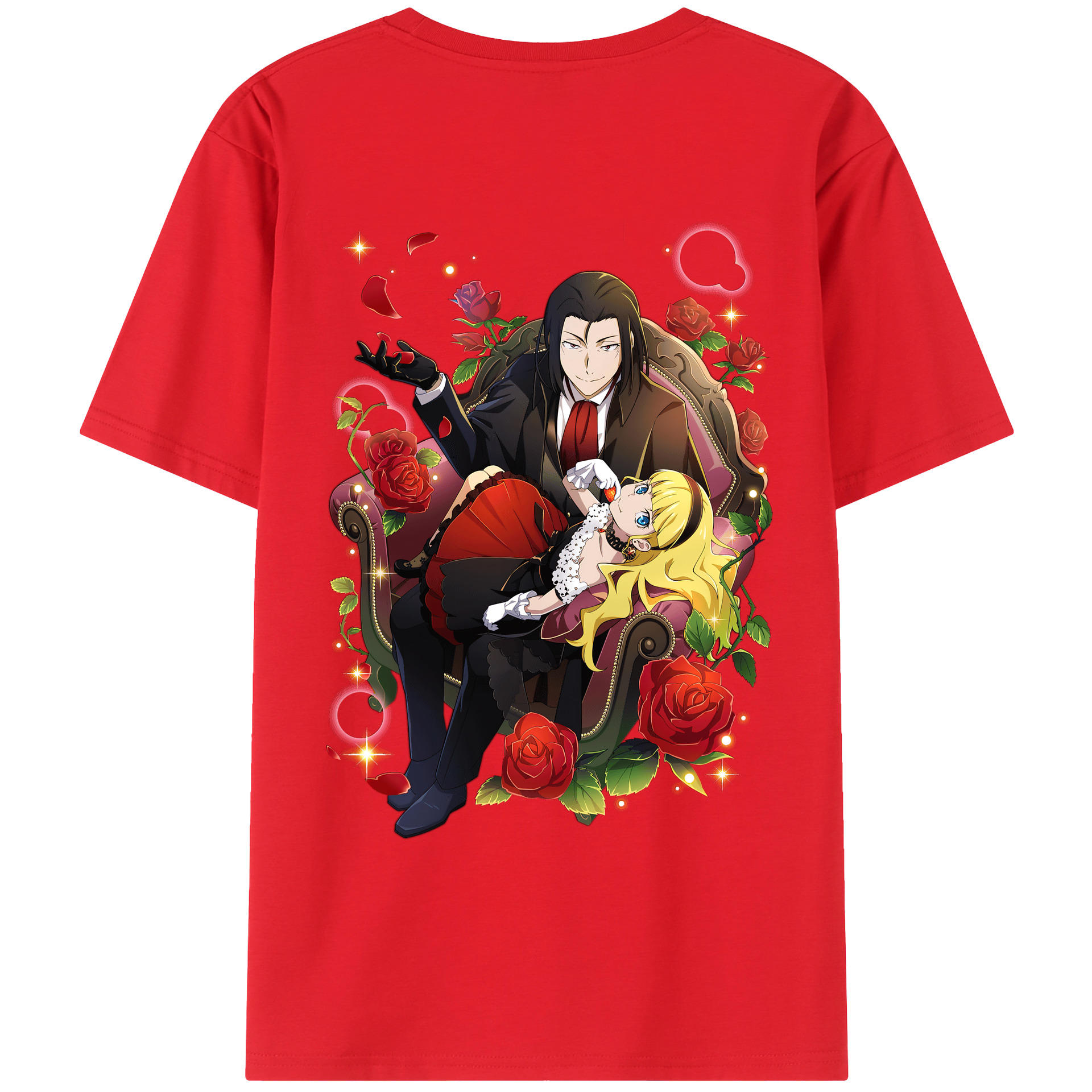 （画像用） 文豪ストレイドッグス Bungo Stray Dogs 綿100％ メンズ半袖Tシャツ（バックプリント） 通気性