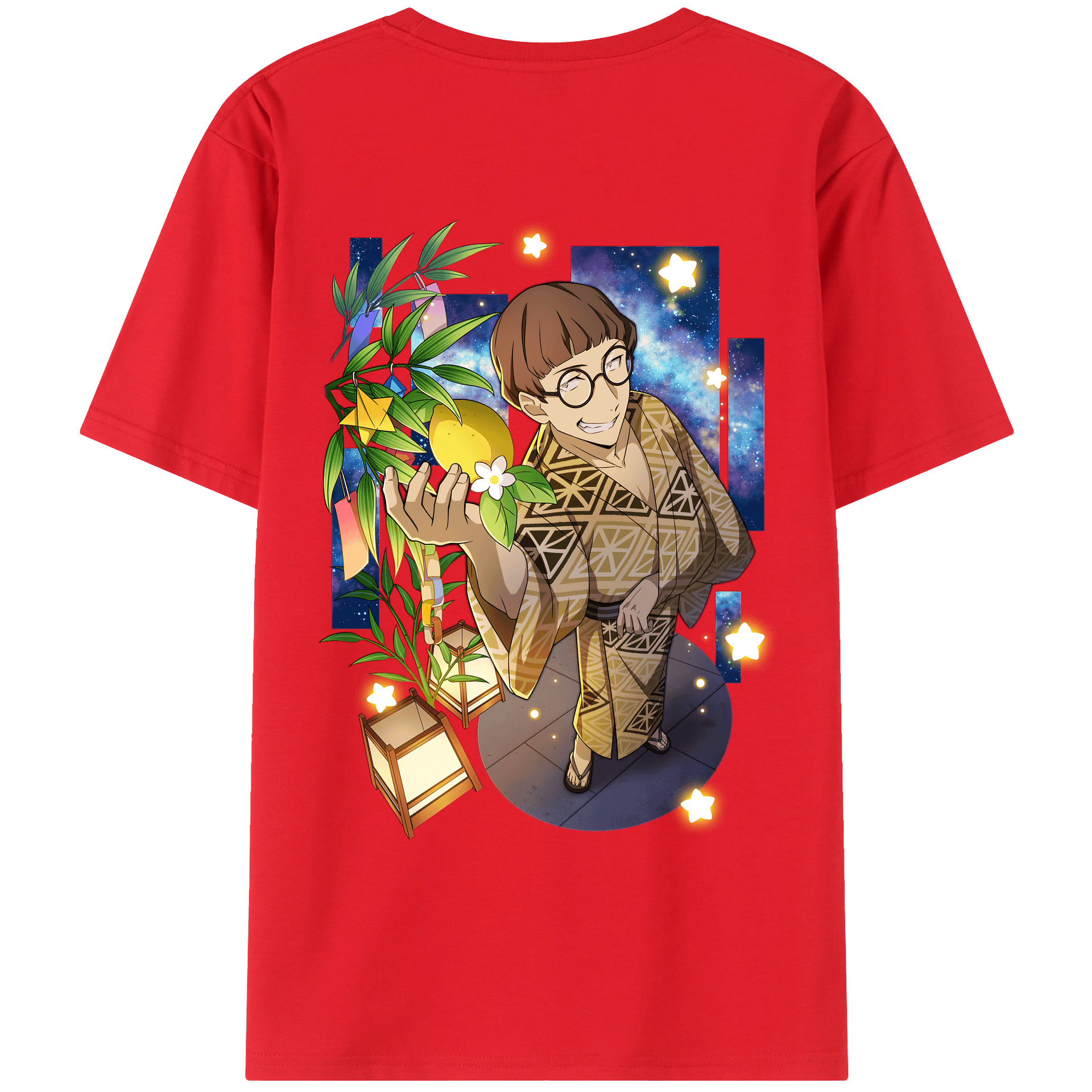 （画像用） 文豪ストレイドッグス Bungo Stray Dogs 綿100％ メンズ半袖Tシャツ（バックプリント） 通気性