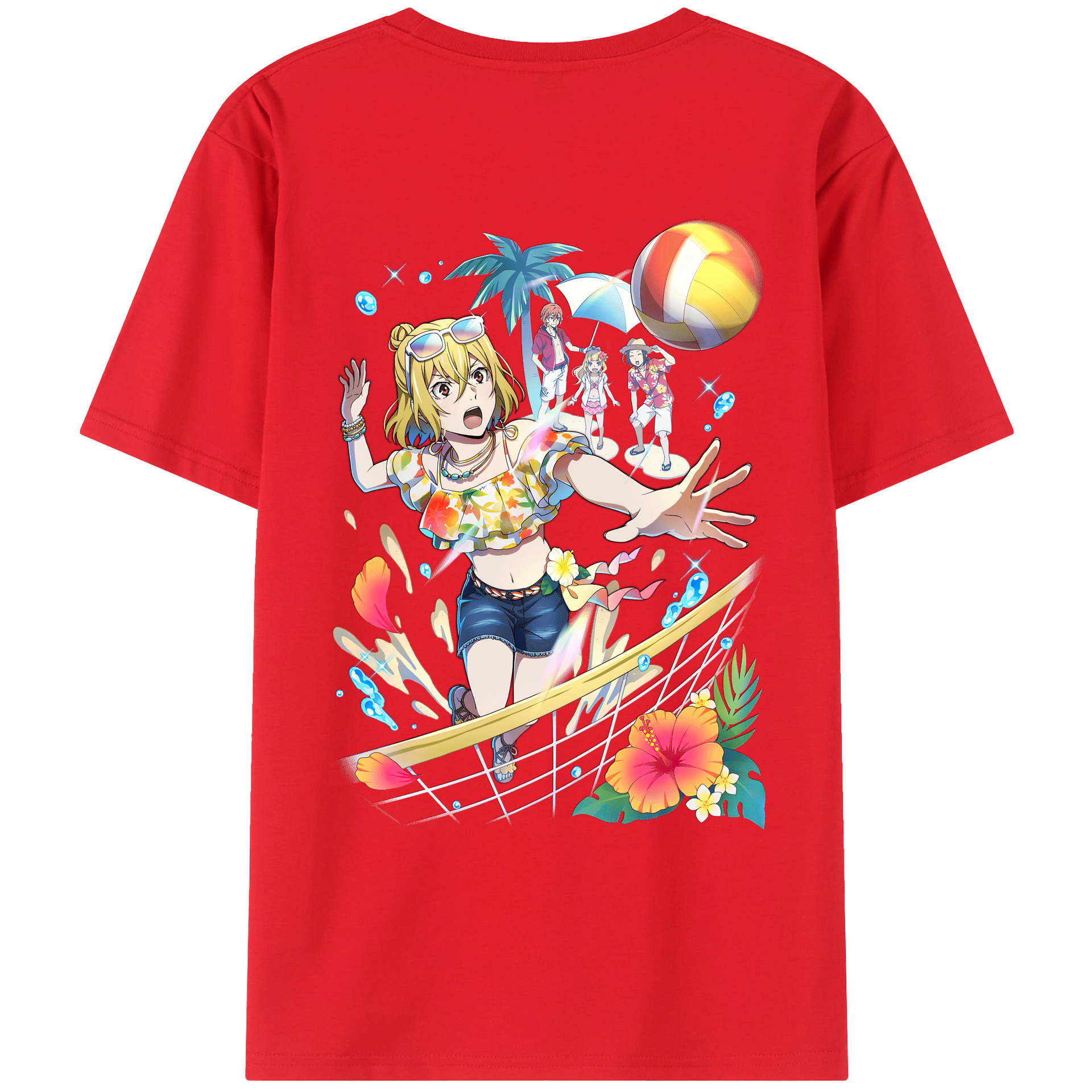 （画像用） 文豪ストレイドッグス Bungo Stray Dogs 綿100％ メンズ半袖Tシャツ（バックプリント） 通気性