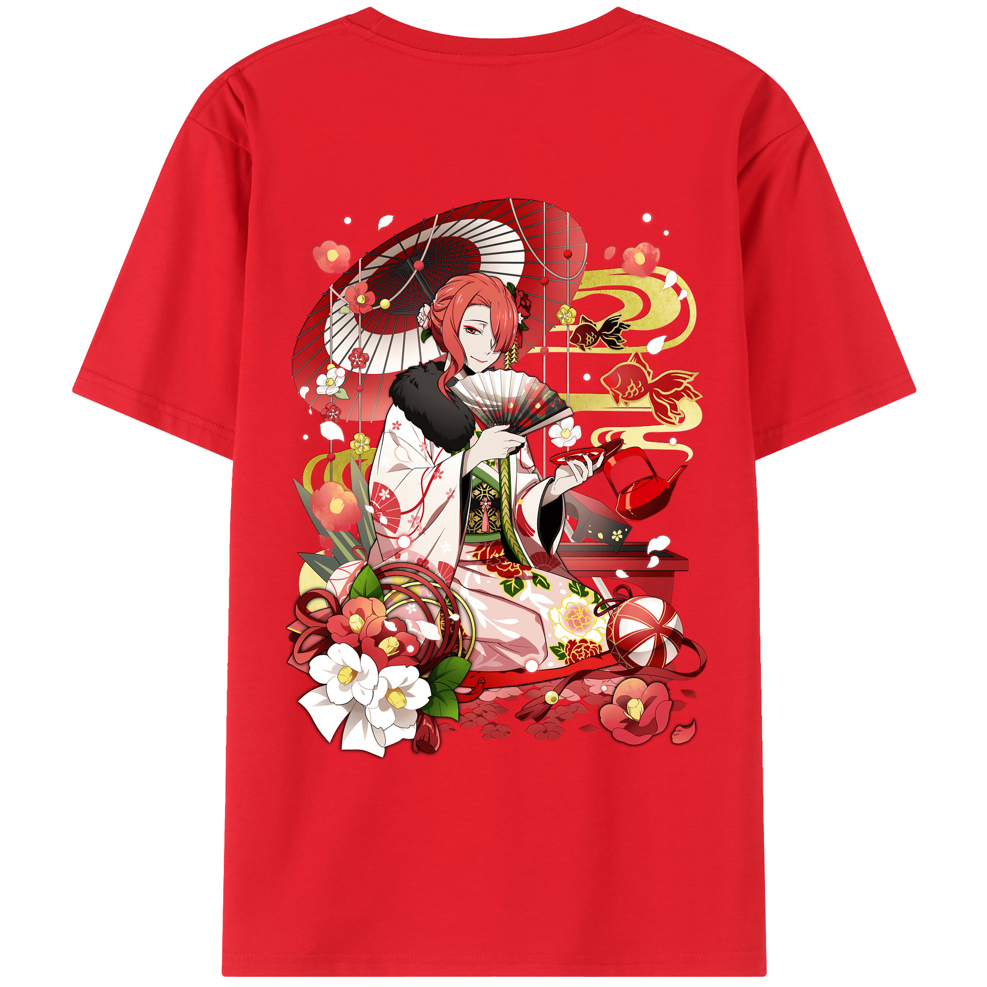 （画像用） 文豪ストレイドッグス Bungo Stray Dogs 綿100％ メンズ半袖Tシャツ（バックプリント） 通気性