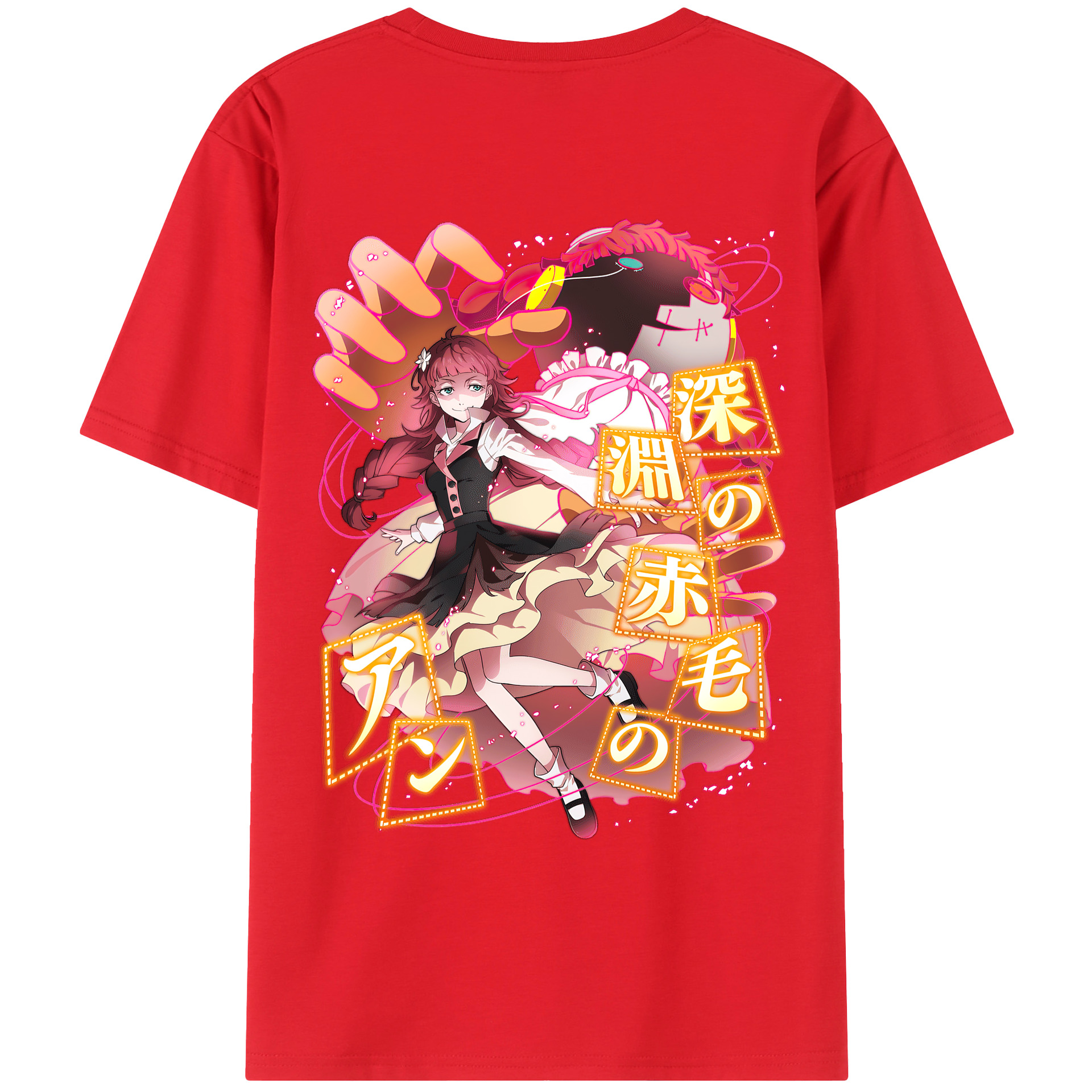 （画像用） 文豪ストレイドッグス Bungo Stray Dogs 綿100％ メンズ半袖Tシャツ（バックプリント） 通気性