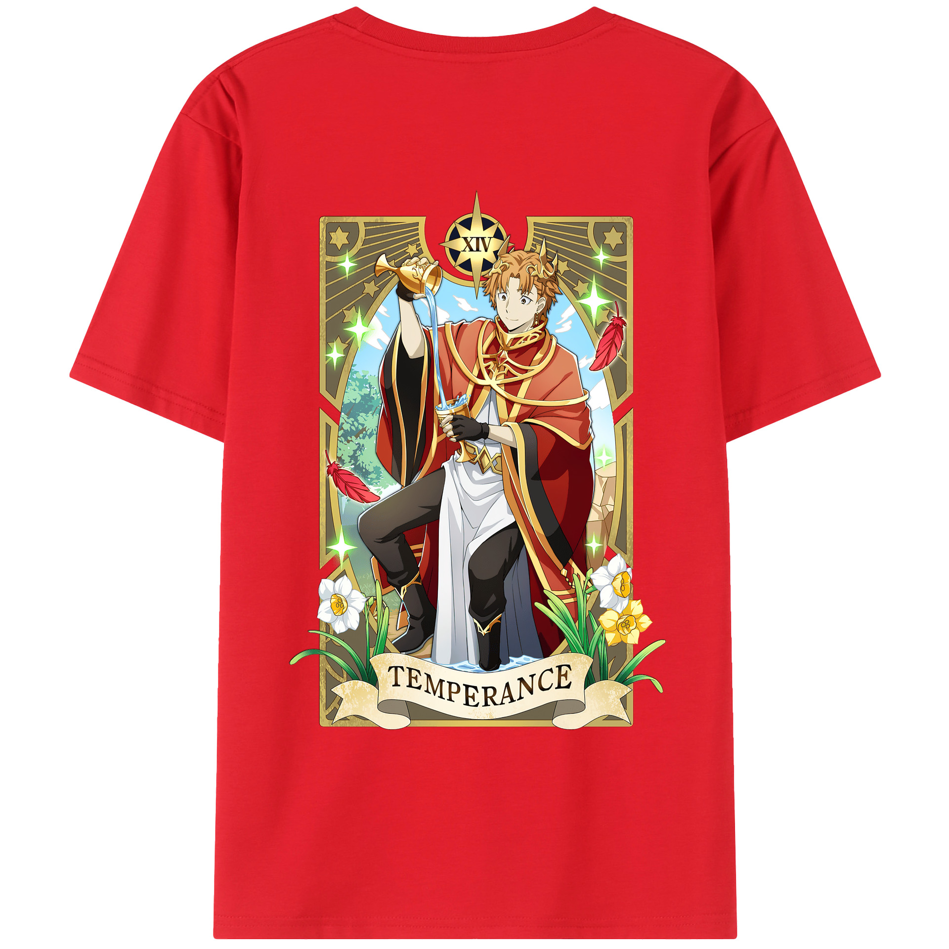 （画像用） 文豪ストレイドッグス Bungo Stray Dogs 綿100％ メンズ半袖Tシャツ（バックプリント） 通気性