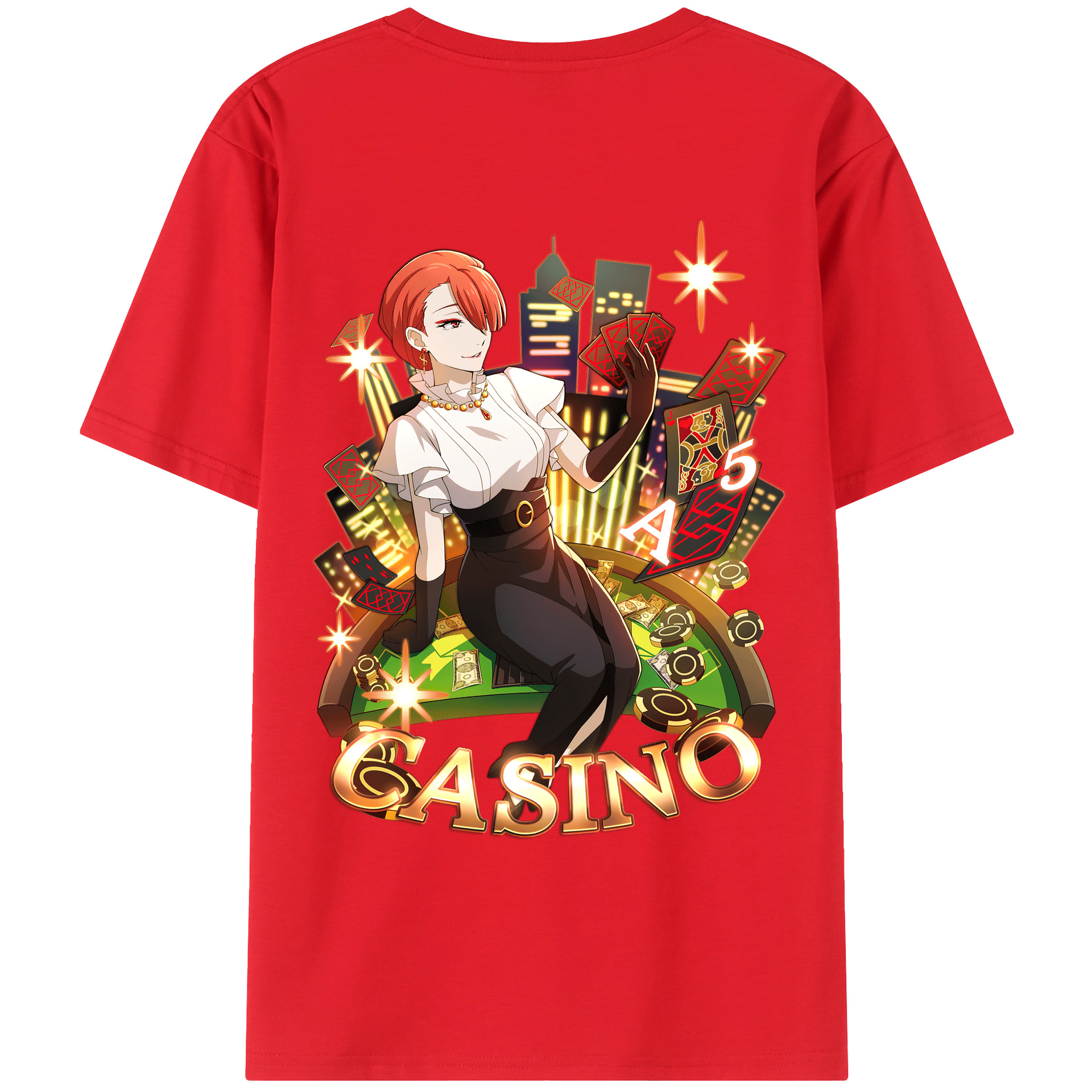 （画像用） 文豪ストレイドッグス Bungo Stray Dogs 綿100％ メンズ半袖Tシャツ（バックプリント） 通気性
