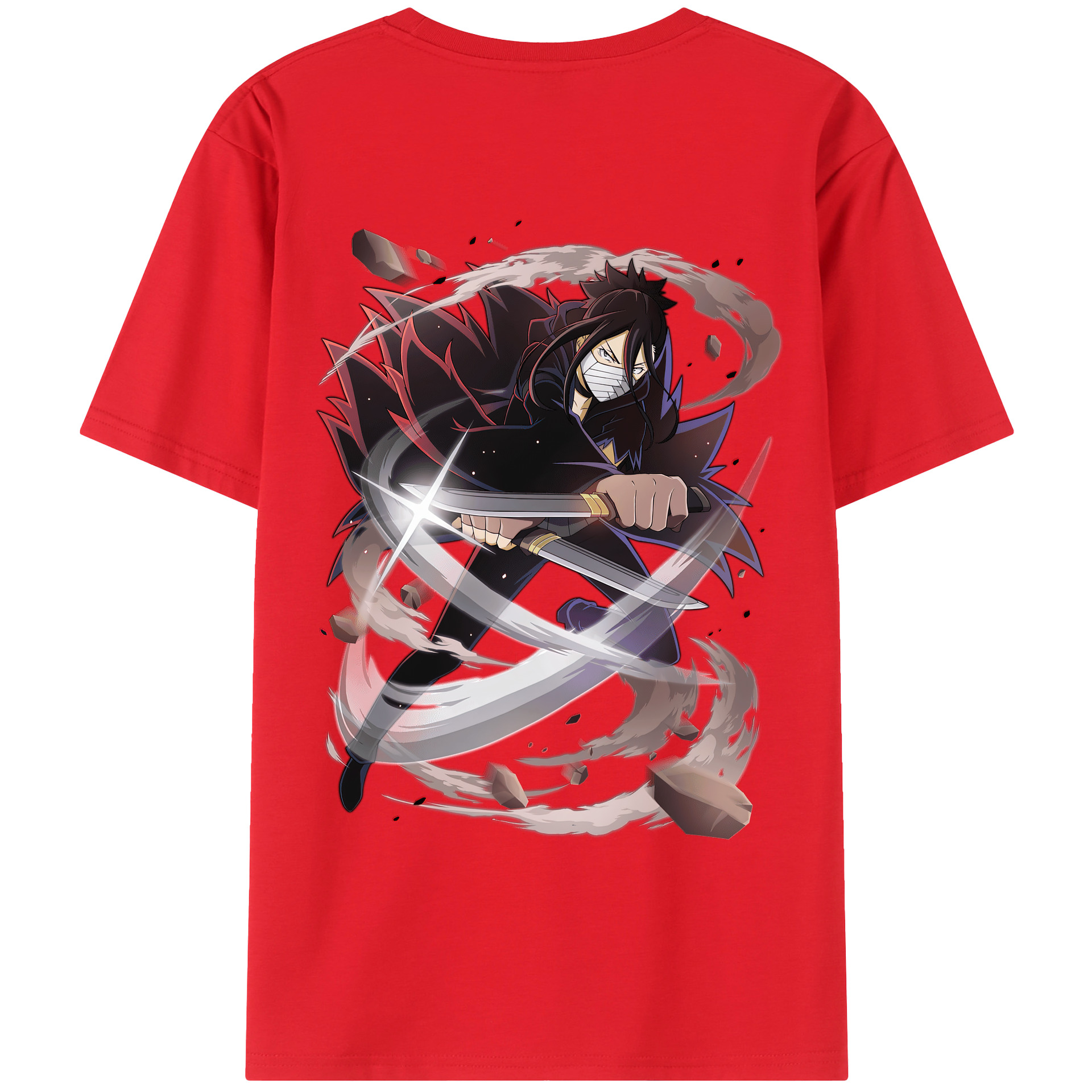 （画像用） 文豪ストレイドッグス Bungo Stray Dogs 綿100％ メンズ半袖Tシャツ（バックプリント） 通気性