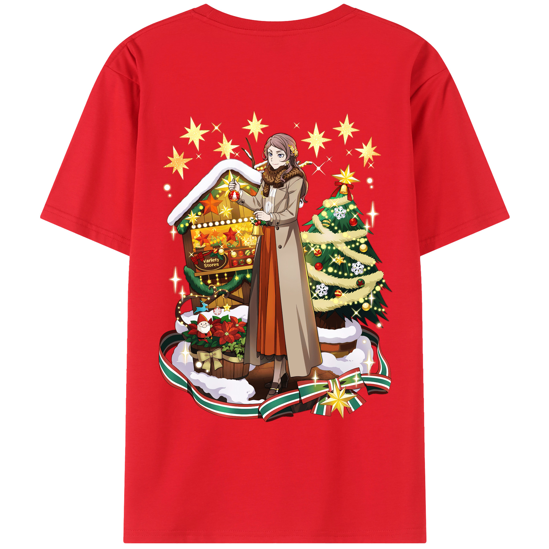 （画像用） 文豪ストレイドッグス Bungo Stray Dogs 綿100％ メンズ半袖Tシャツ（バックプリント） 通気性