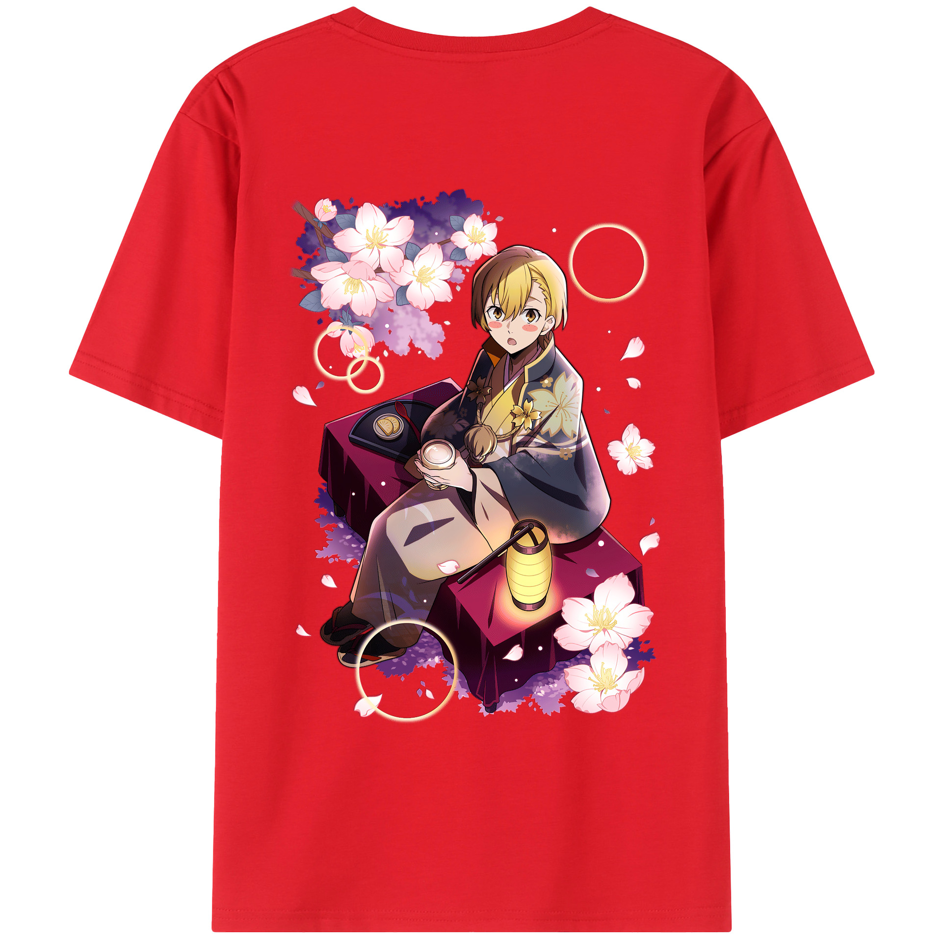 （画像用） 文豪ストレイドッグス Bungo Stray Dogs 綿100％ メンズ半袖Tシャツ（バックプリント） 通気性