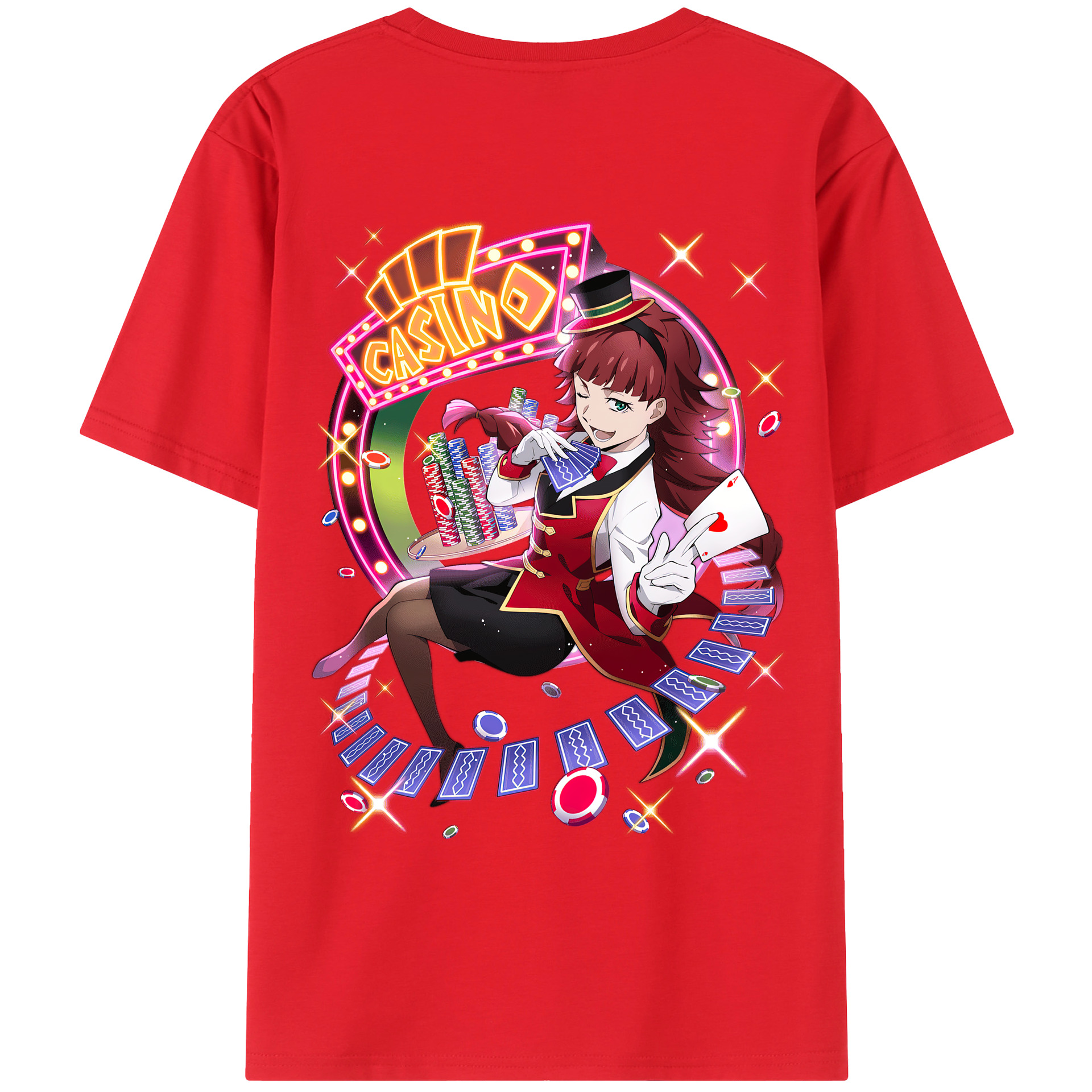 （画像用） 文豪ストレイドッグス Bungo Stray Dogs 綿100％ メンズ半袖Tシャツ（バックプリント） 通気性