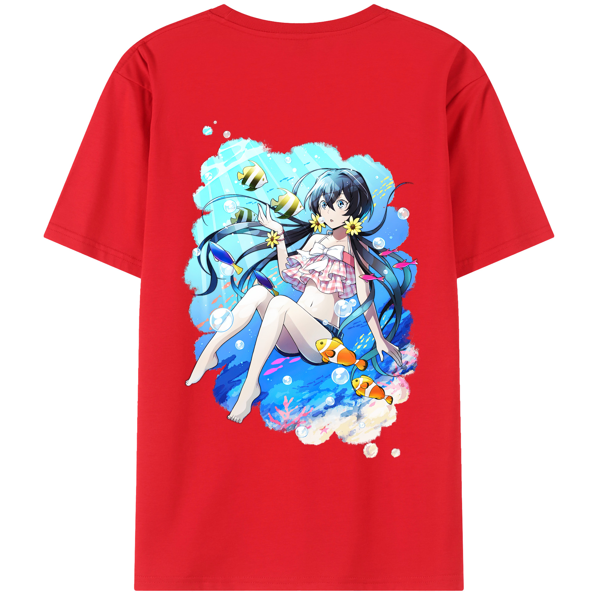 （画像用） 文豪ストレイドッグス Bungo Stray Dogs 綿100％ メンズ半袖Tシャツ（バックプリント） 通気性