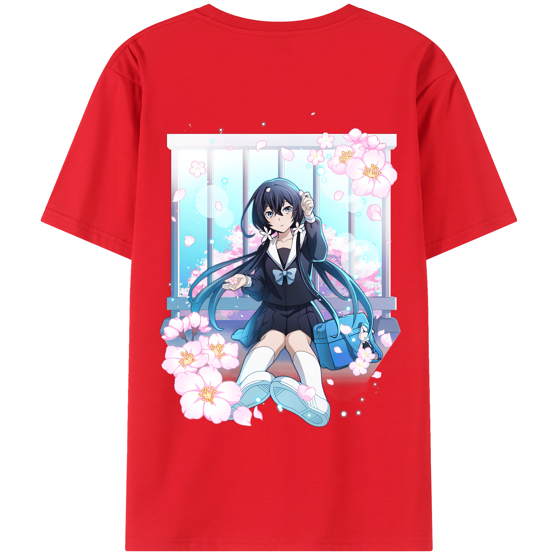 （画像用） 文豪ストレイドッグス Bungo Stray Dogs 綿100％ メンズ半袖Tシャツ（バックプリント） 通気性