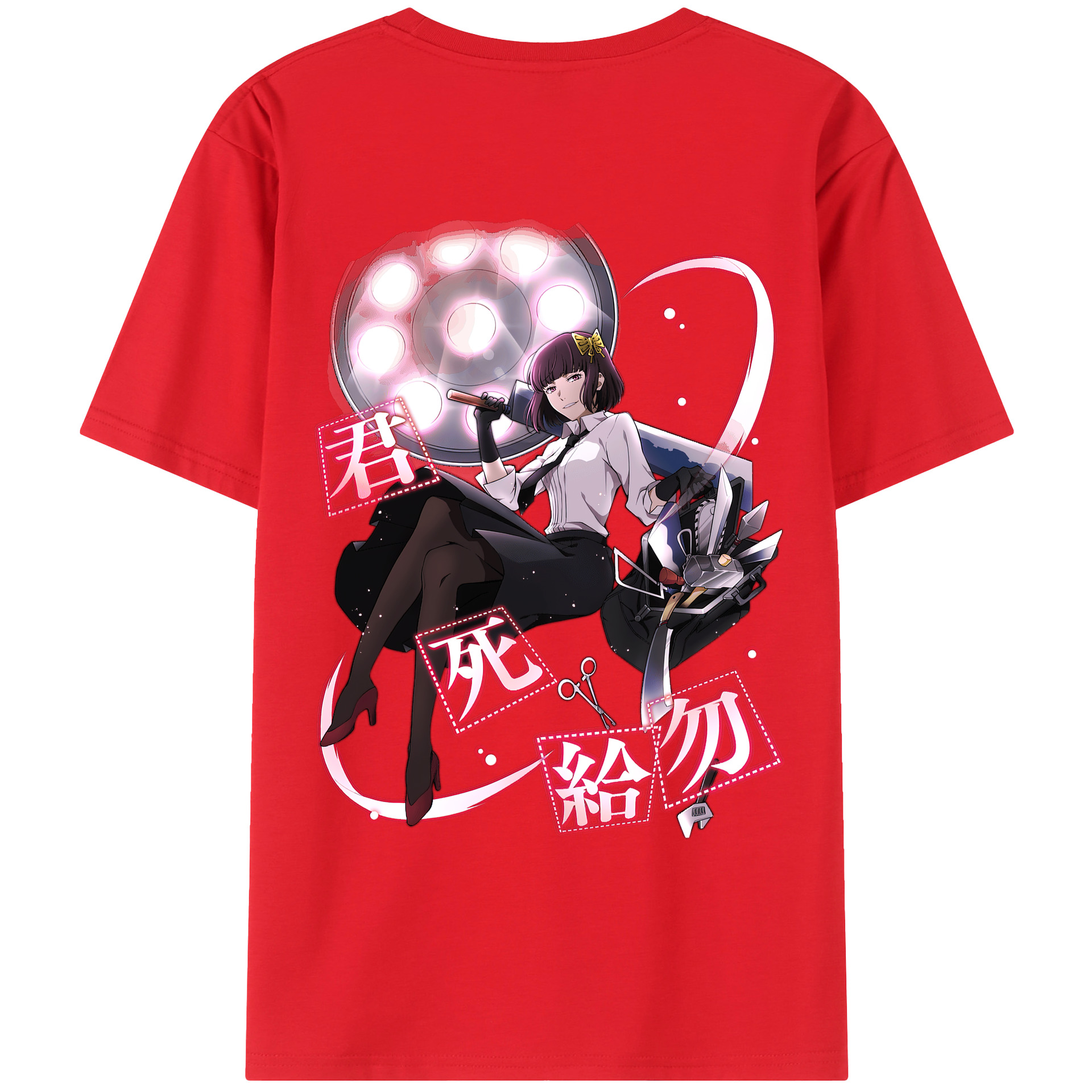（画像用） 文豪ストレイドッグス Bungo Stray Dogs 綿100％ メンズ半袖Tシャツ（バックプリント） 通気性