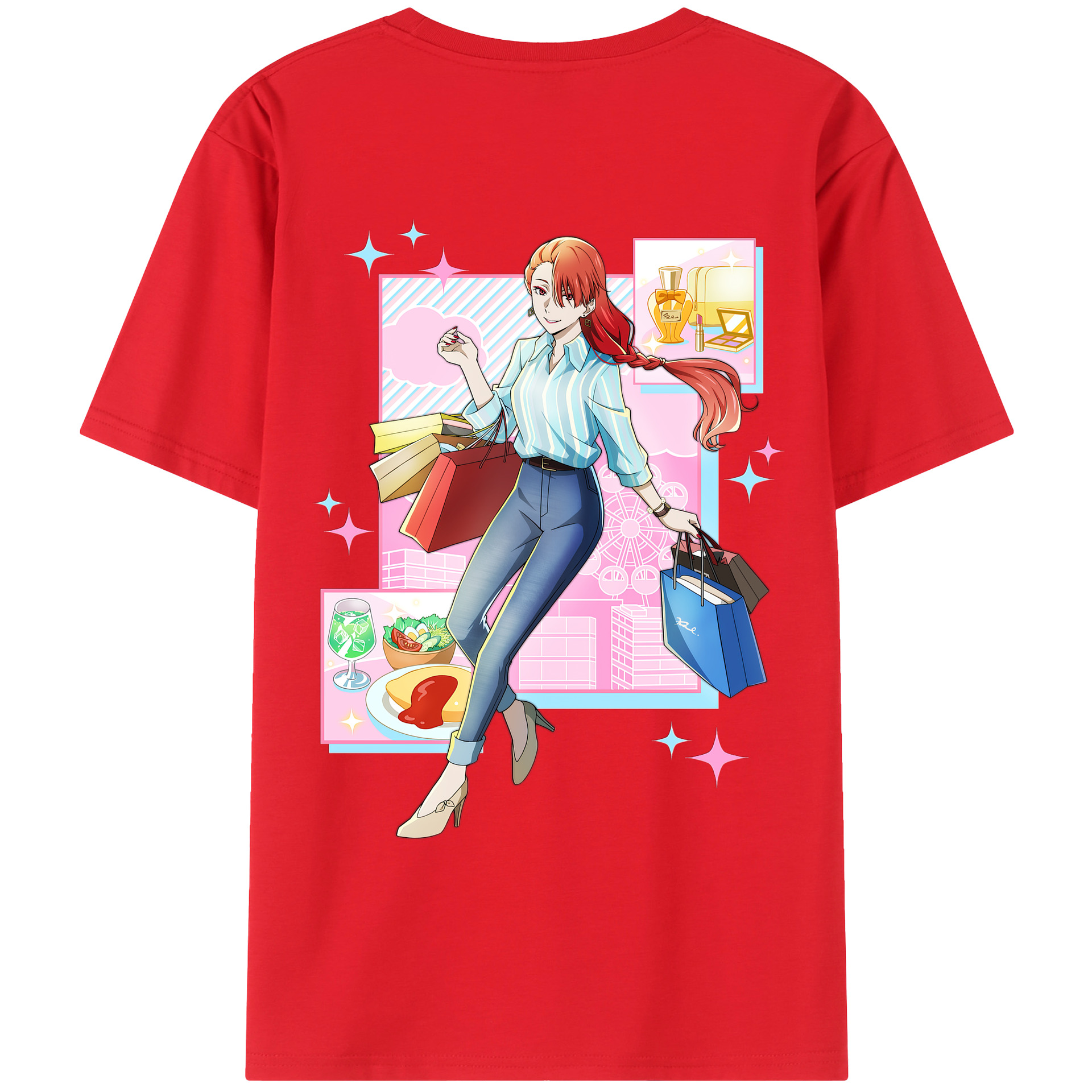 （画像用） 文豪ストレイドッグス Bungo Stray Dogs 綿100％ メンズ半袖Tシャツ（バックプリント） 通気性
