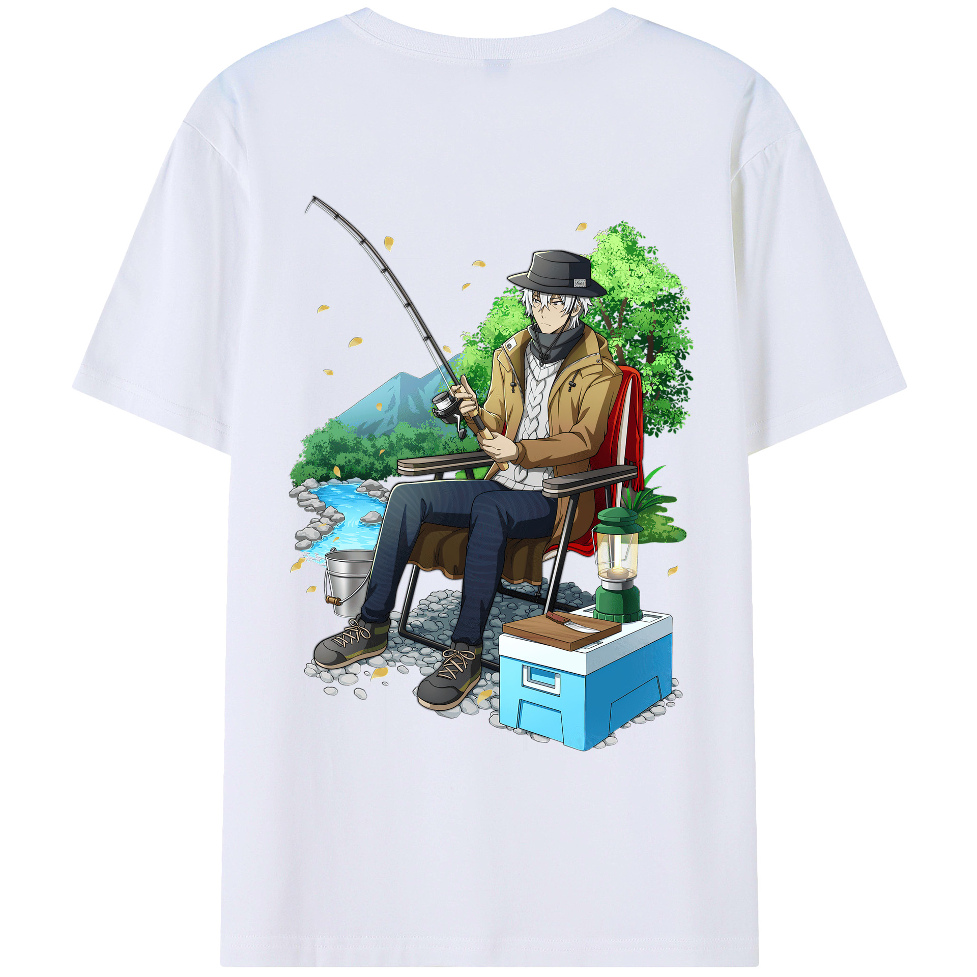 （画像用） 文豪ストレイドッグス Bungo Stray Dogs 綿100％ メンズ半袖Tシャツ（バックプリント） 通気性