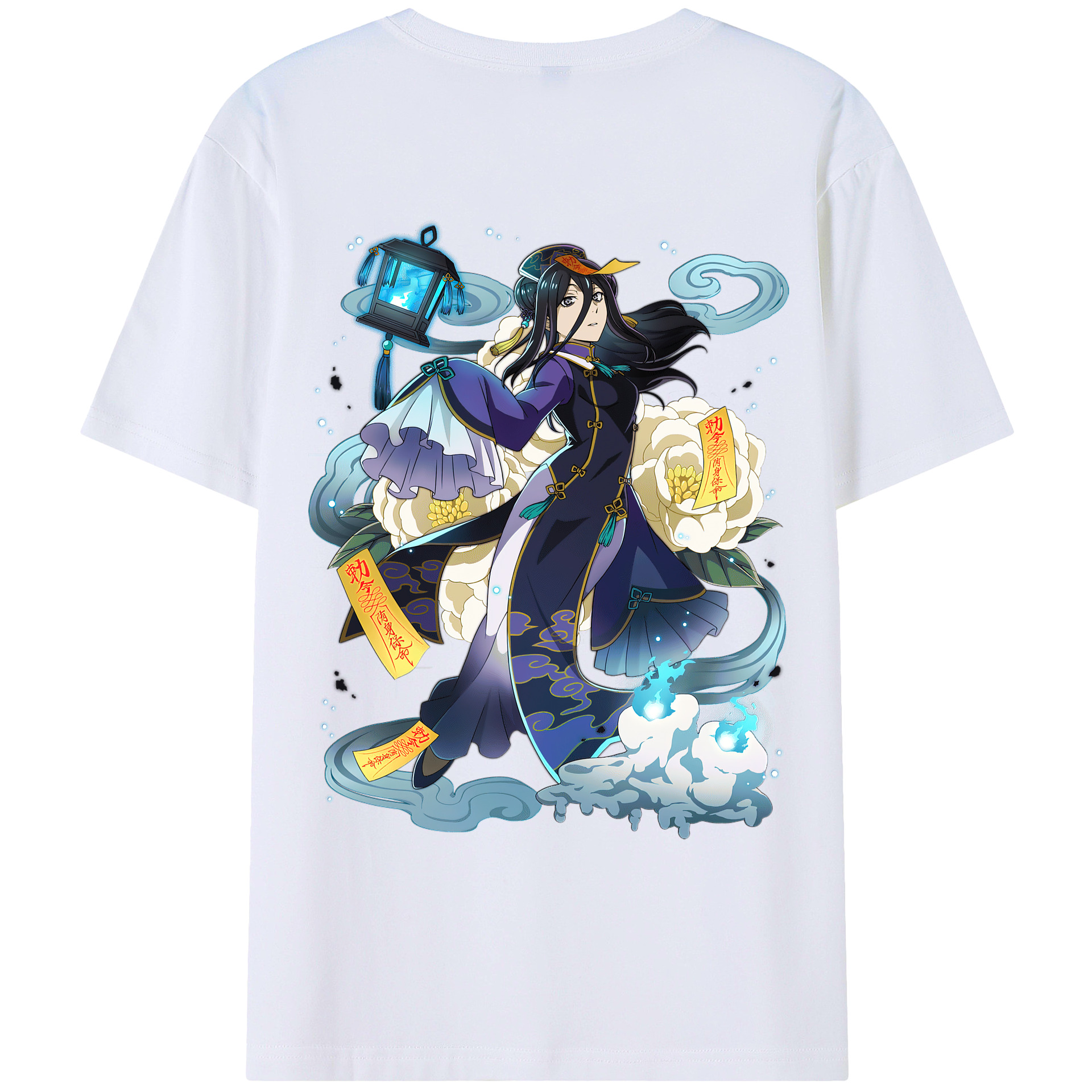 （画像用） 文豪ストレイドッグス Bungo Stray Dogs 綿100％ メンズ半袖Tシャツ（バックプリント） 通気性