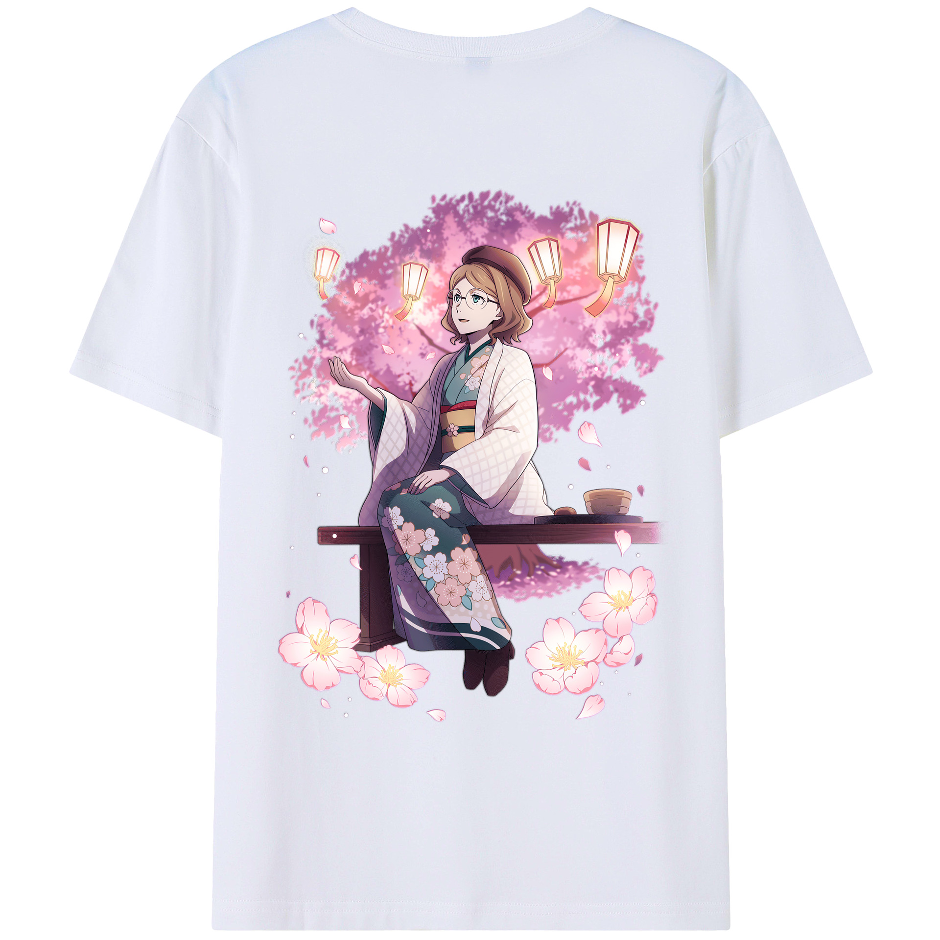（画像用） 文豪ストレイドッグス Bungo Stray Dogs 綿100％ メンズ半袖Tシャツ（バックプリント） 通気性