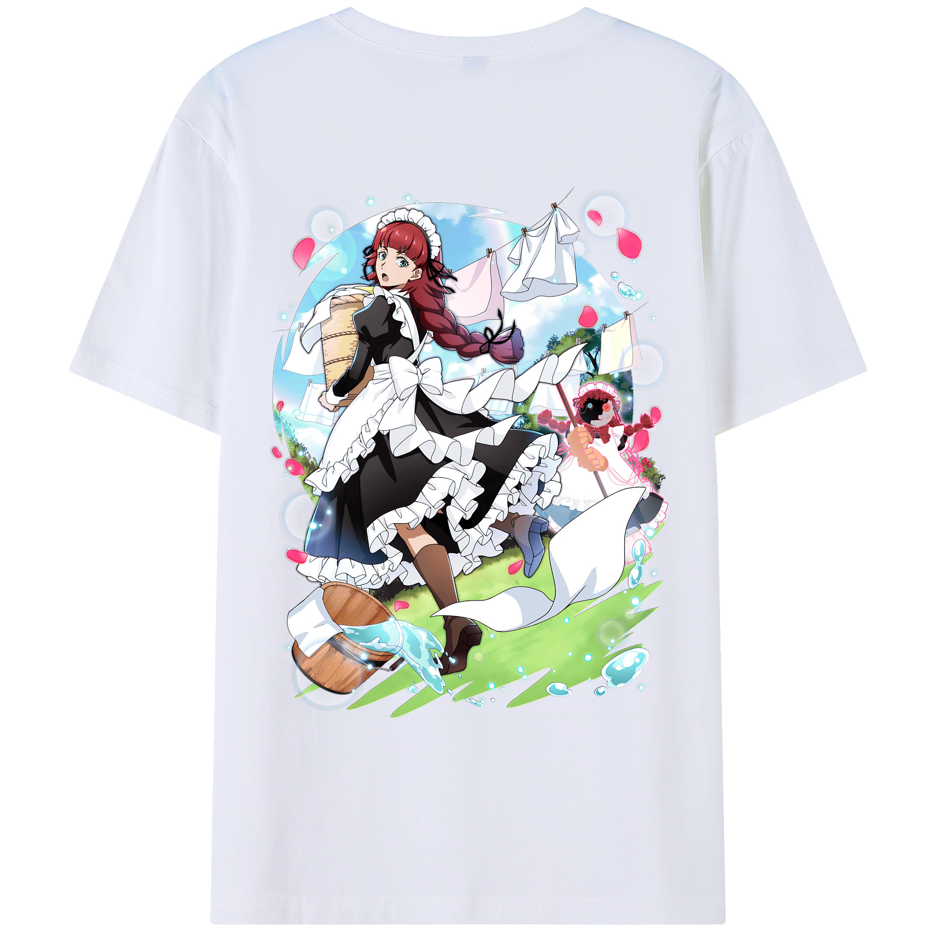 （画像用） 文豪ストレイドッグス Bungo Stray Dogs 綿100％ メンズ半袖Tシャツ（バックプリント） 通気性