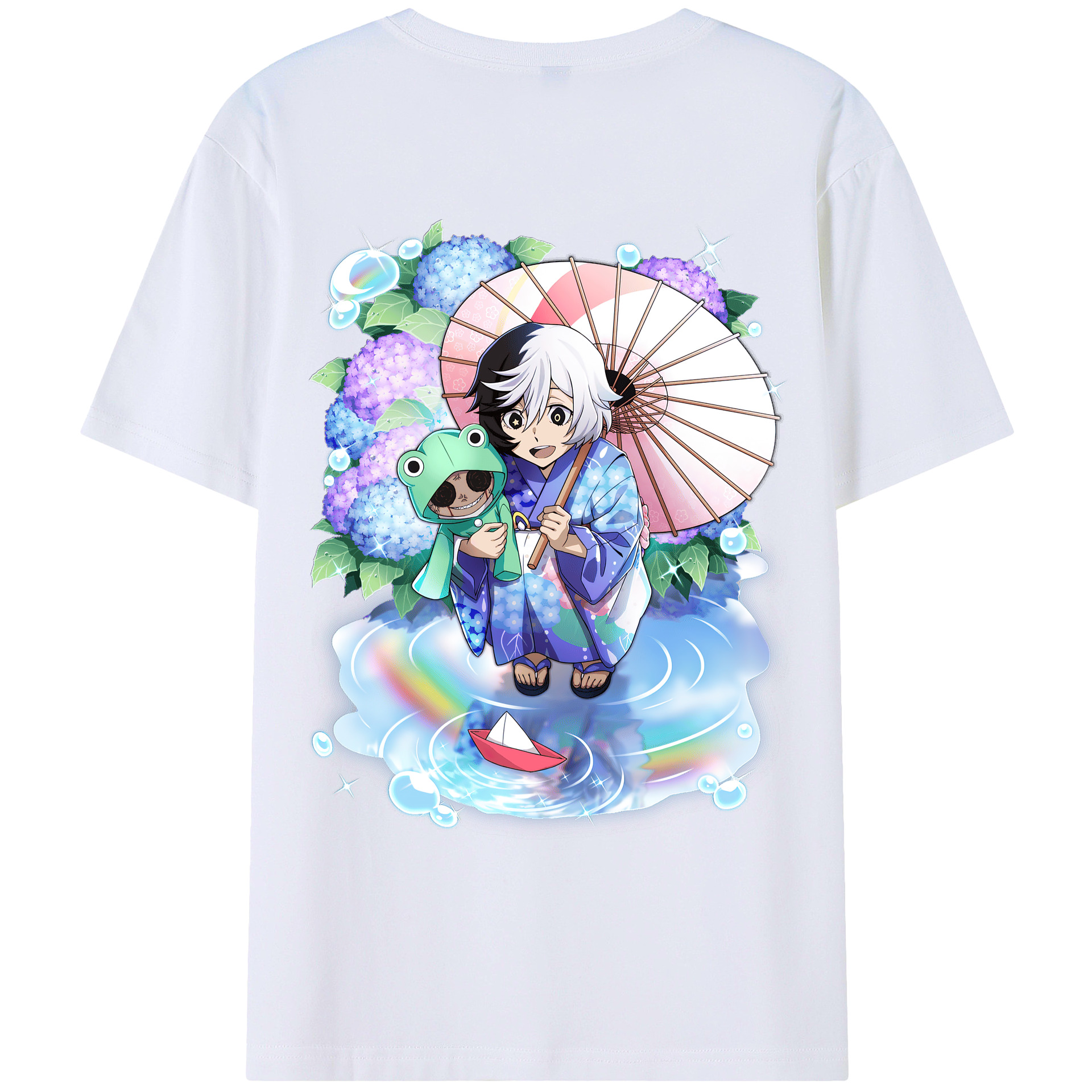 （画像用） 文豪ストレイドッグス Bungo Stray Dogs 綿100％ メンズ半袖Tシャツ（バックプリント） 通気性