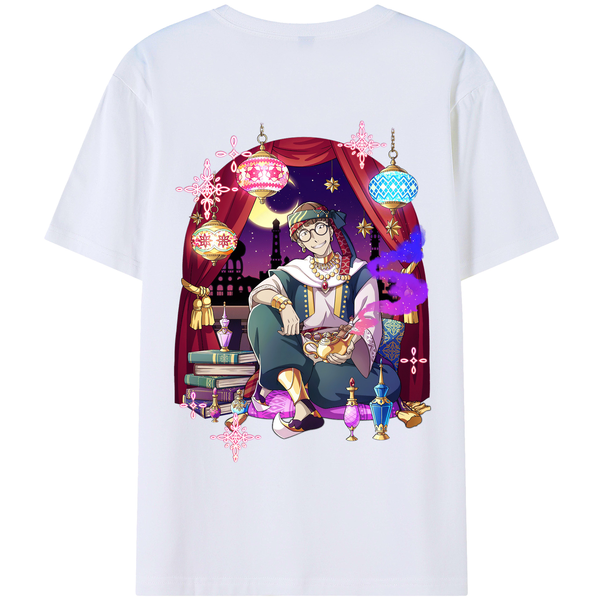 （画像用） 文豪ストレイドッグス Bungo Stray Dogs 綿100％ メンズ半袖Tシャツ（バックプリント） 通気性