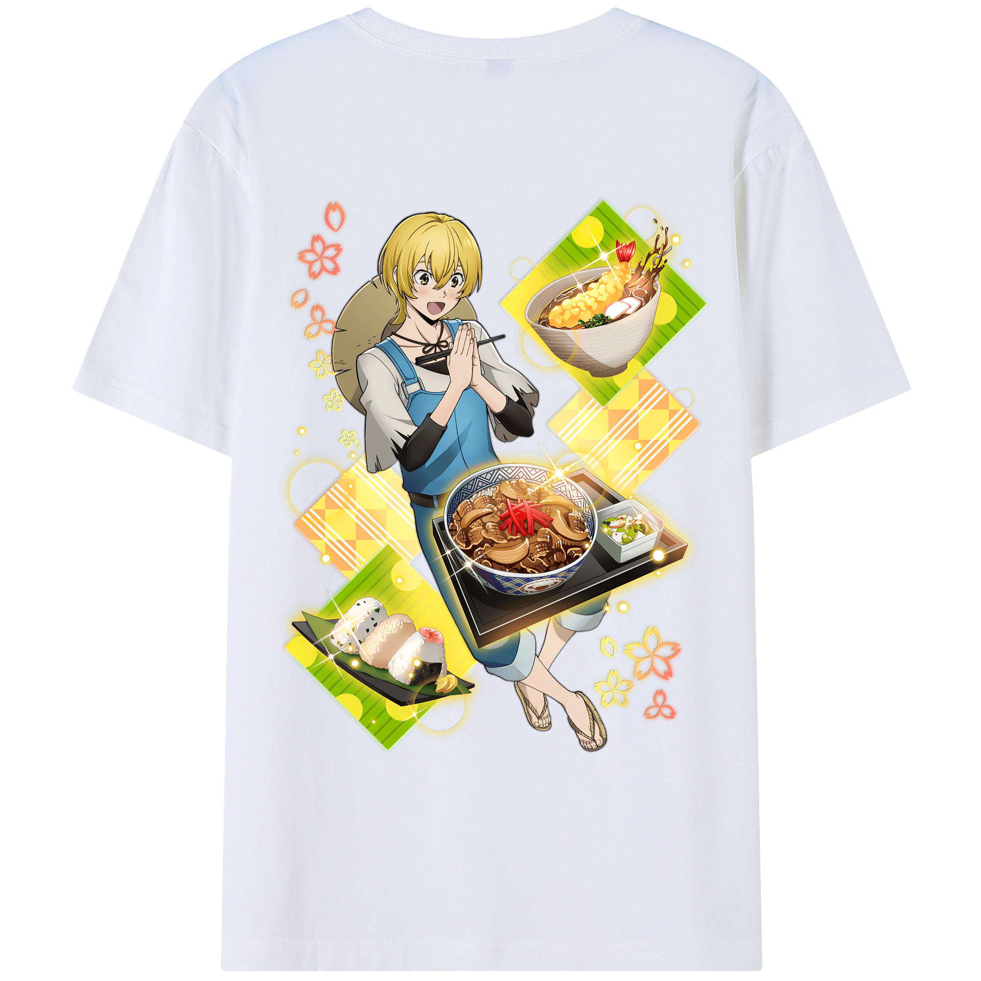 （画像用） 文豪ストレイドッグス Bungo Stray Dogs 綿100％ メンズ半袖Tシャツ（バックプリント） 通気性