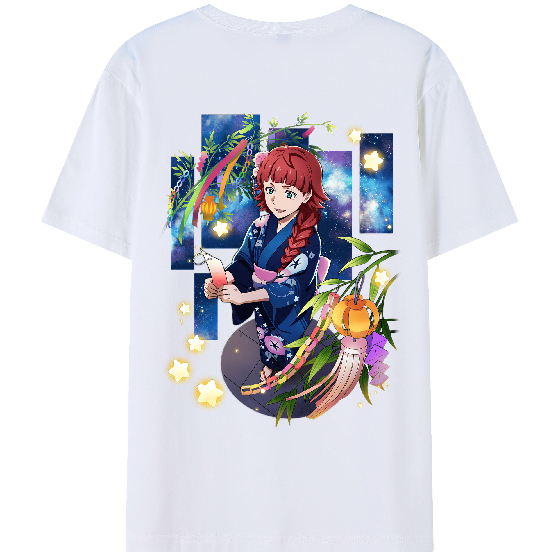 （画像用） 文豪ストレイドッグス Bungo Stray Dogs 綿100％ メンズ半袖Tシャツ（バックプリント） 通気性