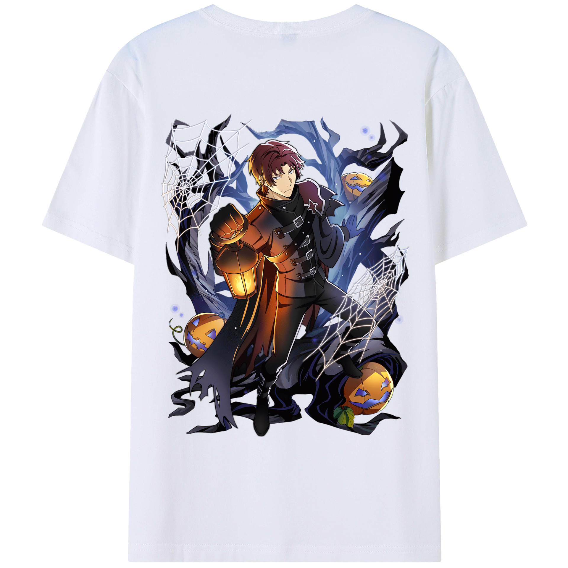 （画像用） 文豪ストレイドッグス Bungo Stray Dogs 綿100％ メンズ半袖Tシャツ（バックプリント） 通気性